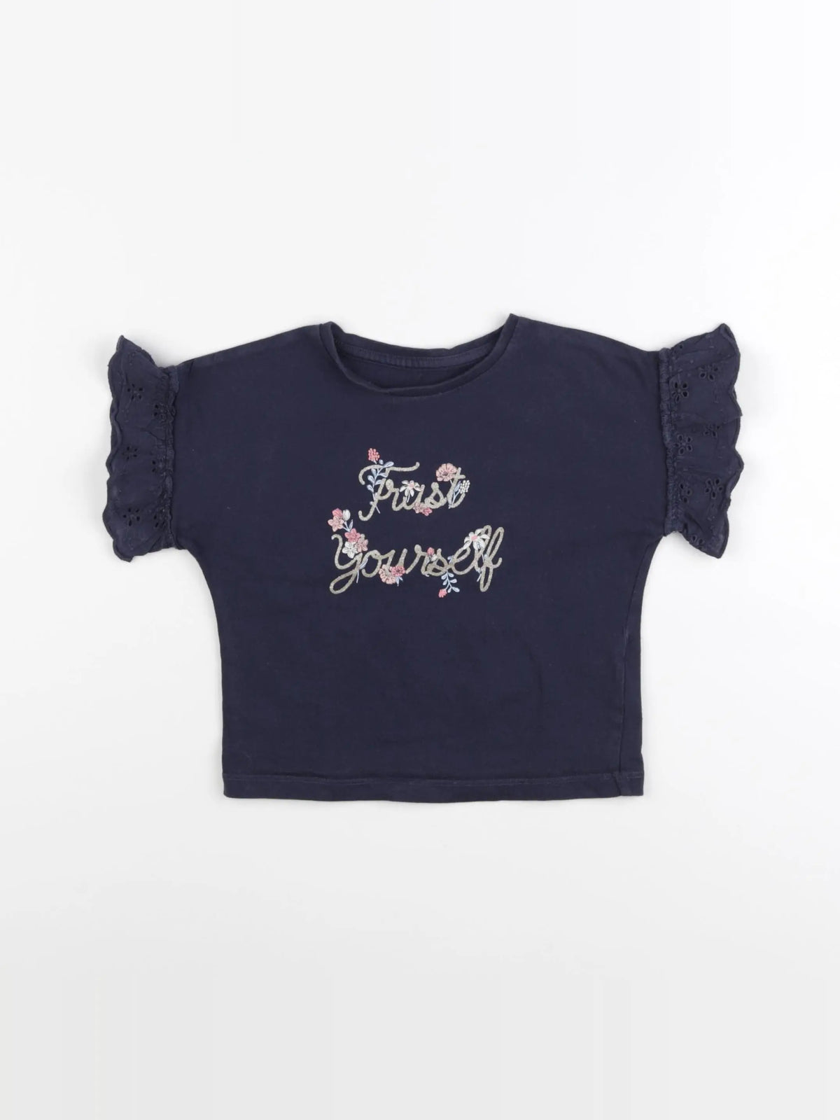 Vertbaudet - tee-shirt bleu - 2 ans