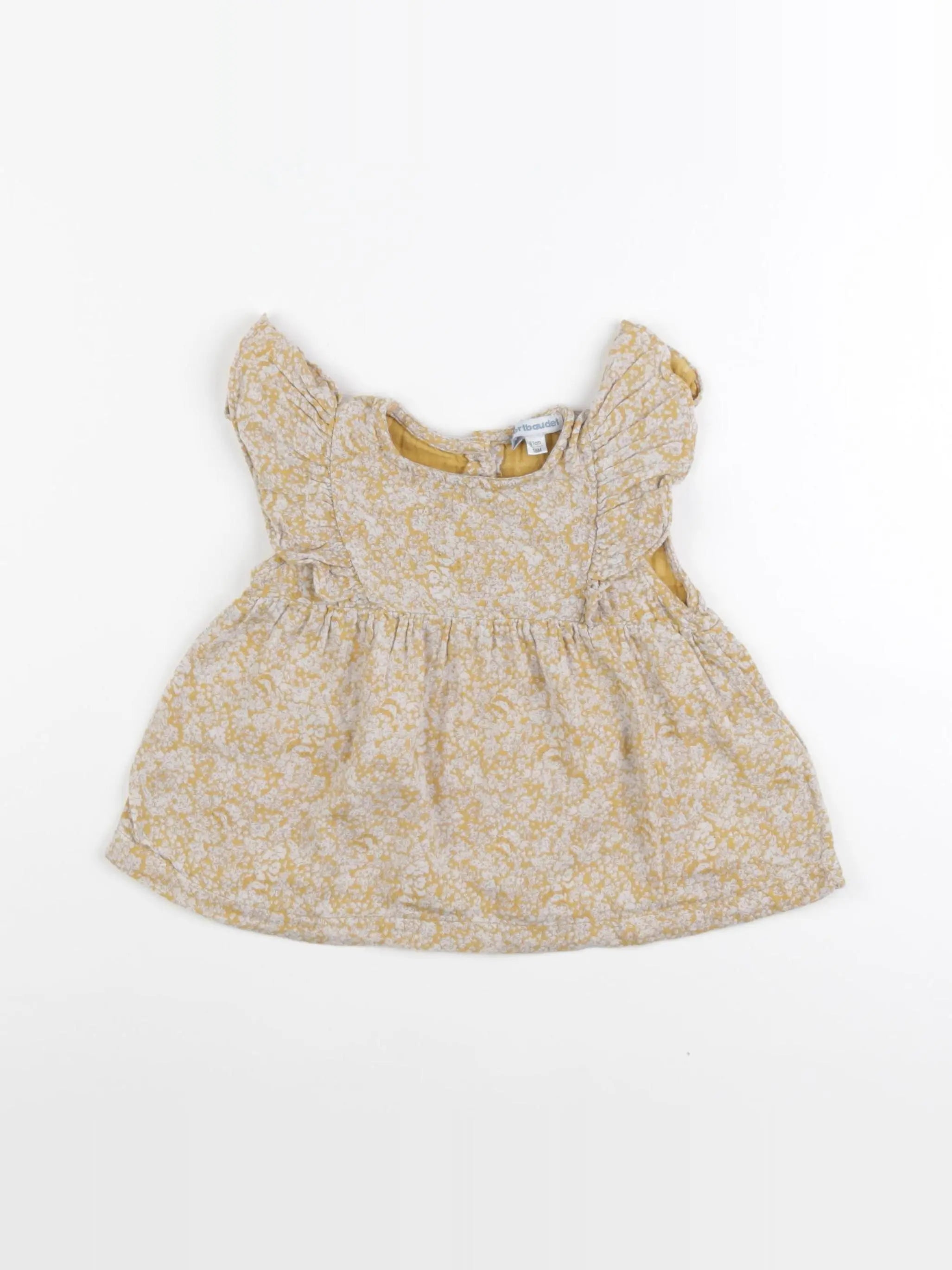 Vertbaudet - blouse jaune - 18 mois