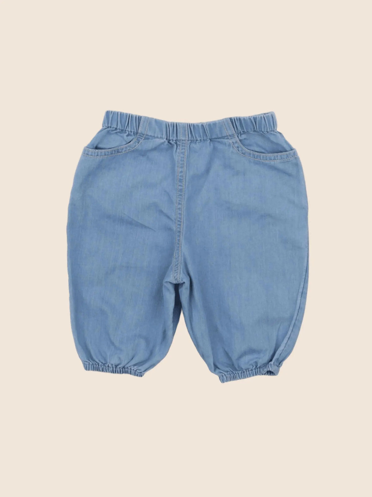 Boutchou - pantacourt bleu - 3 mois