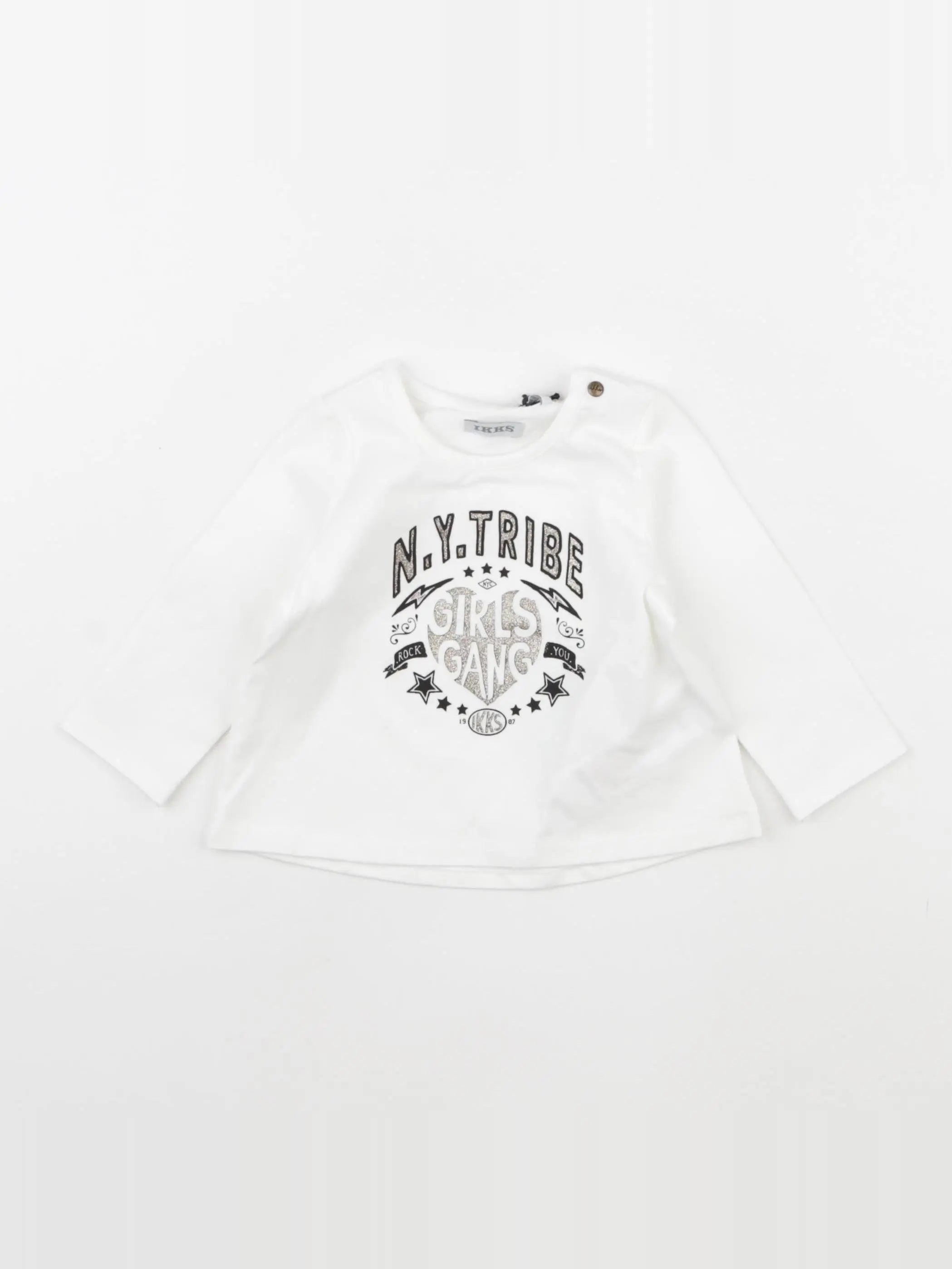 IKKS - tee-shirt blanc - 6 mois