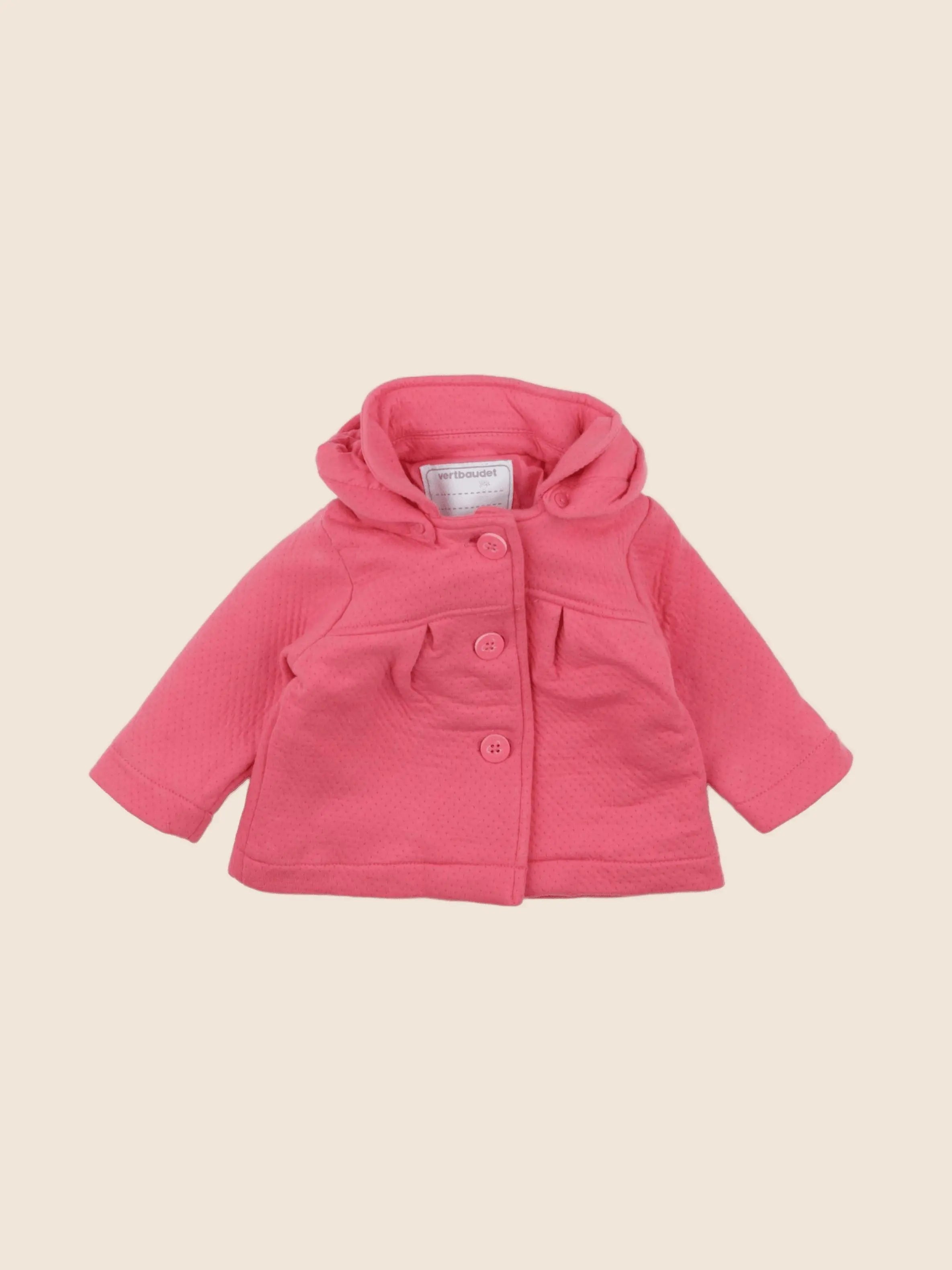 Vertbaudet - veste rose - 6 mois