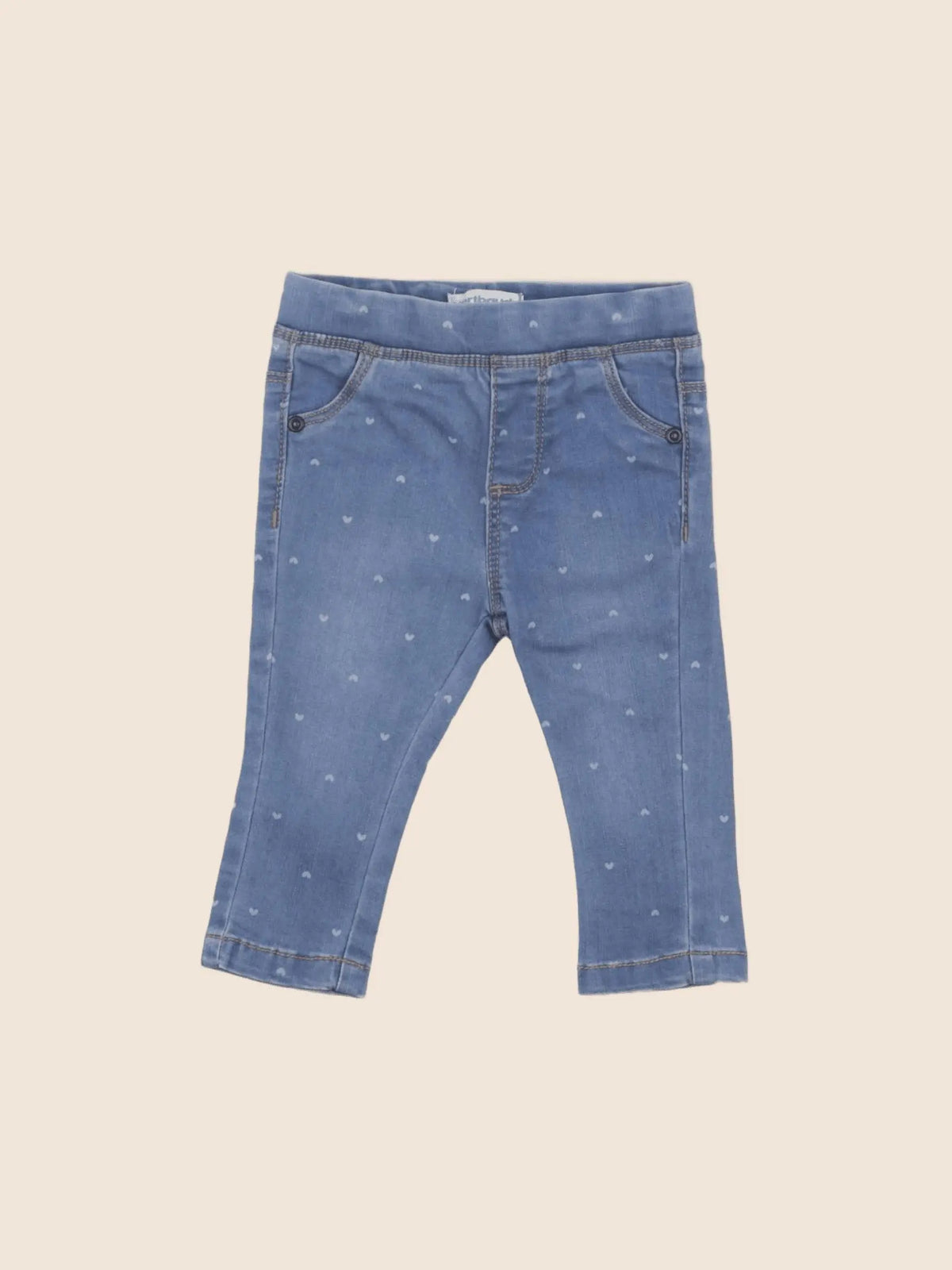 Vertbaudet - jegging bleu - 6 mois