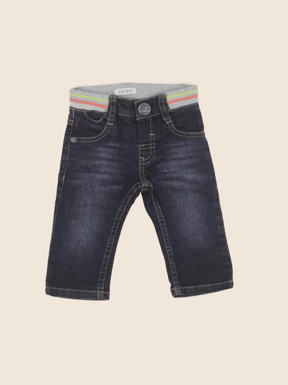 IKKS - jean bleu - 3 mois