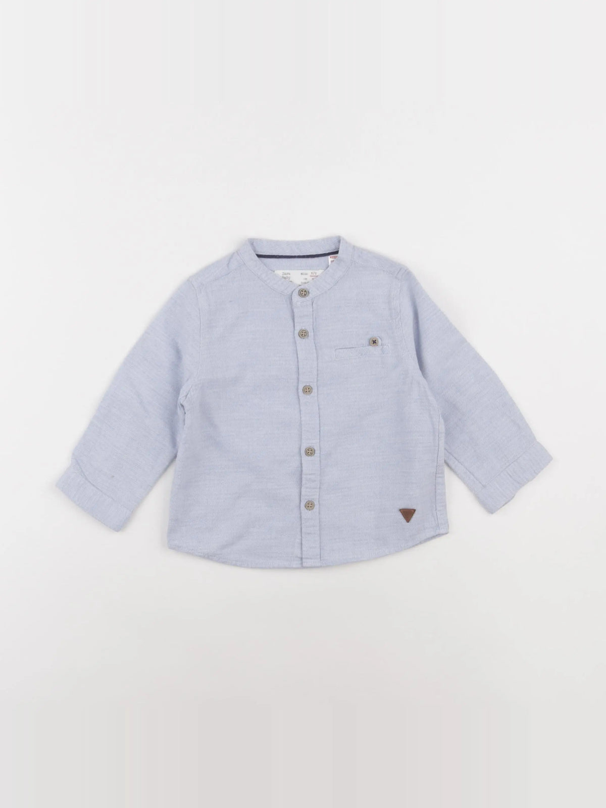 Zara - chemise bleu - 6/9 mois