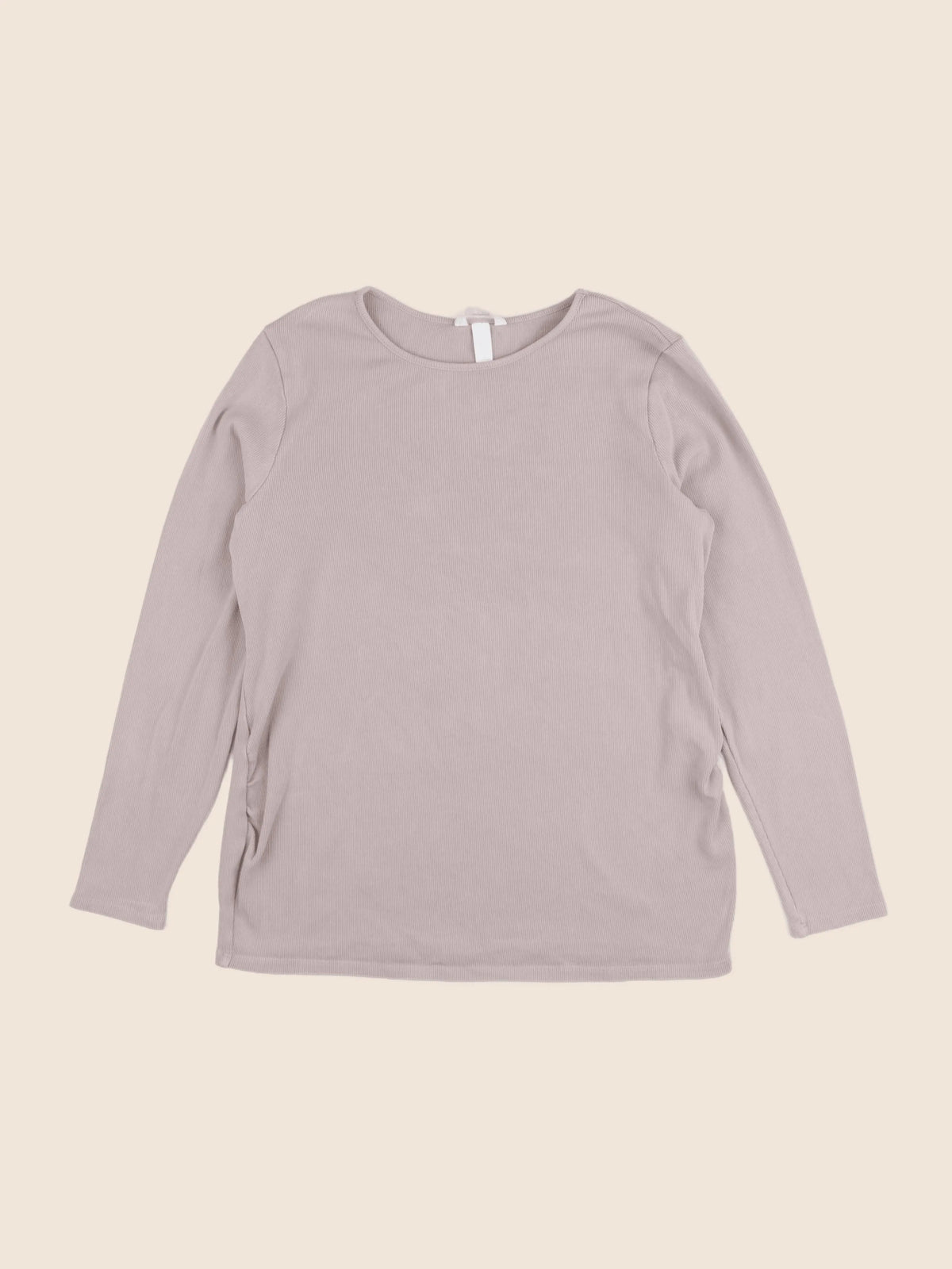 H&M - tee-shirt grossesse beige - l