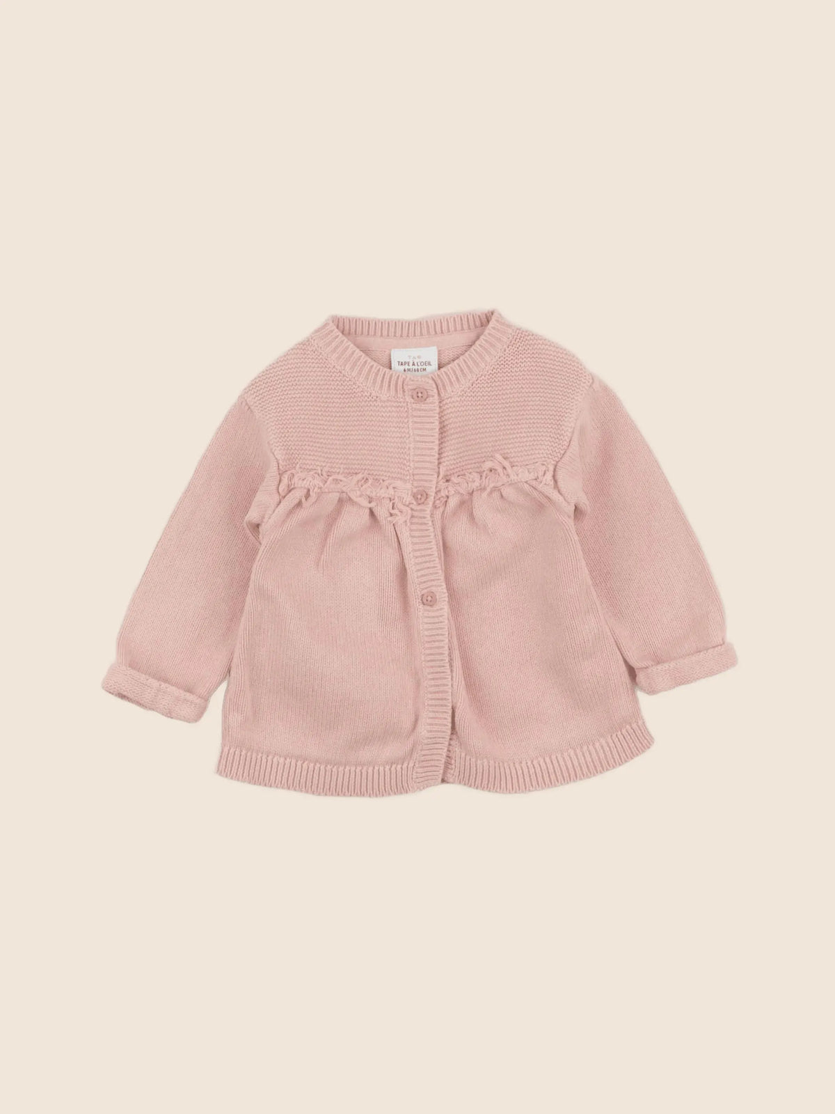 Tape à l'oeil - gilet rose - 6 mois
