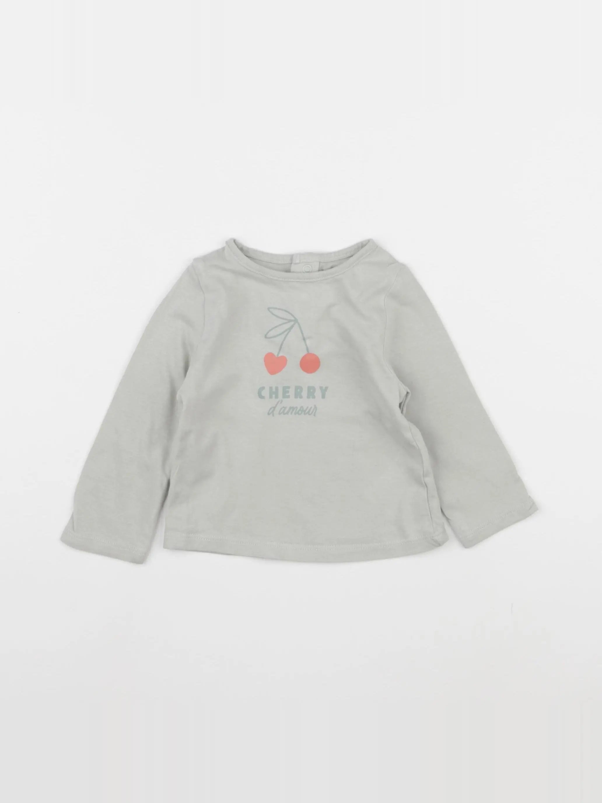 Vertbaudet - tee-shirt vert - 6 mois