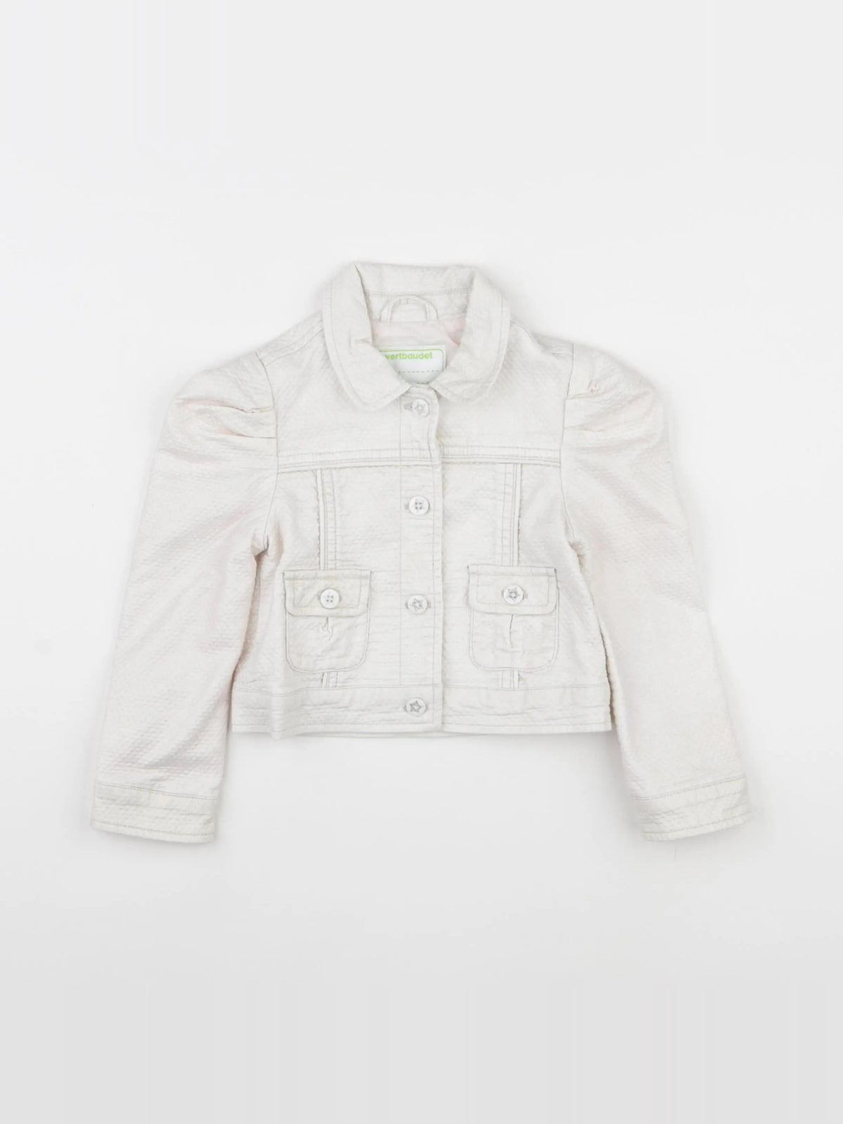 Vertbaudet - veste blanc - 4 ans