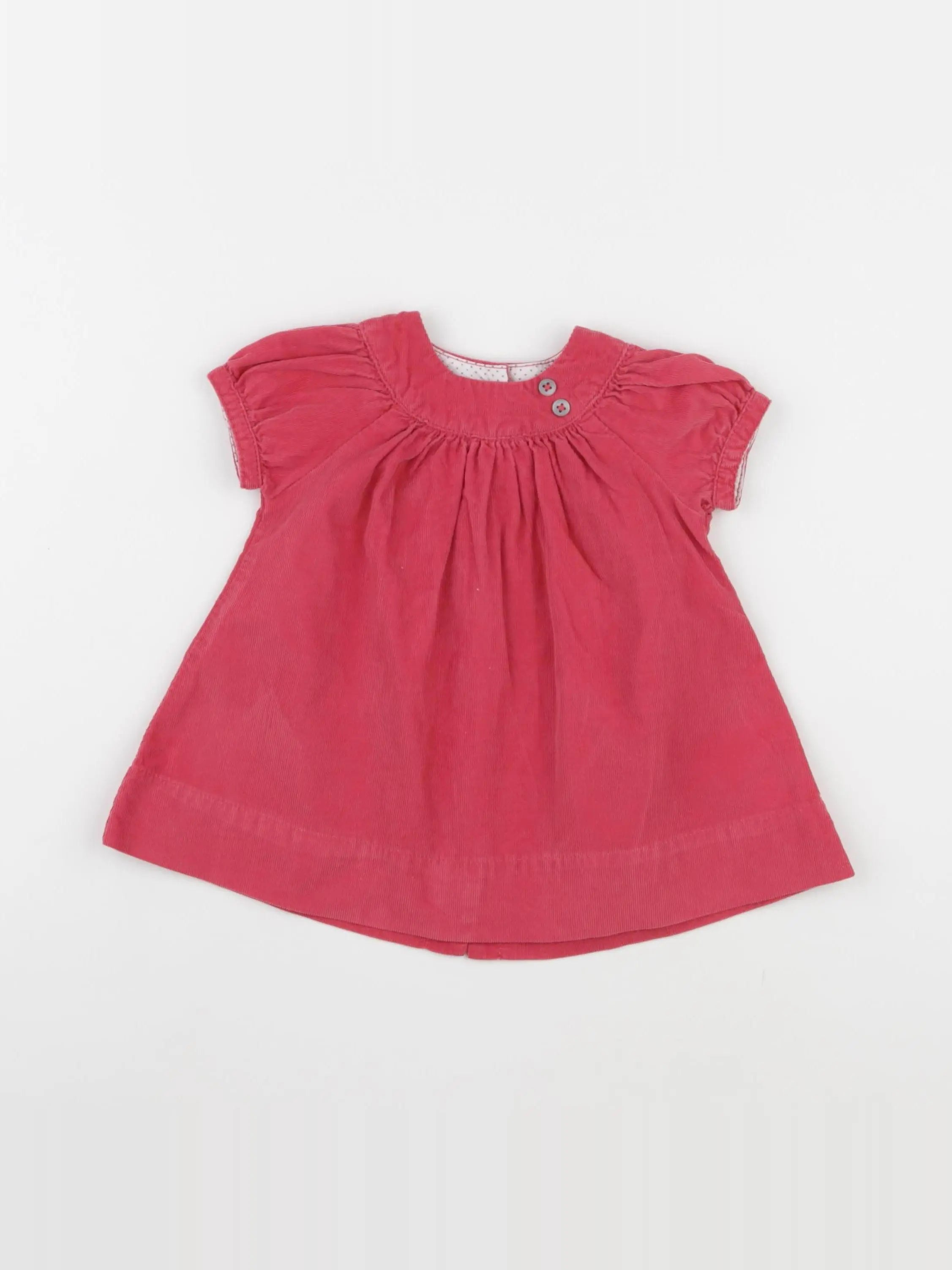 Petit Bateau - robe rose - 6 mois
