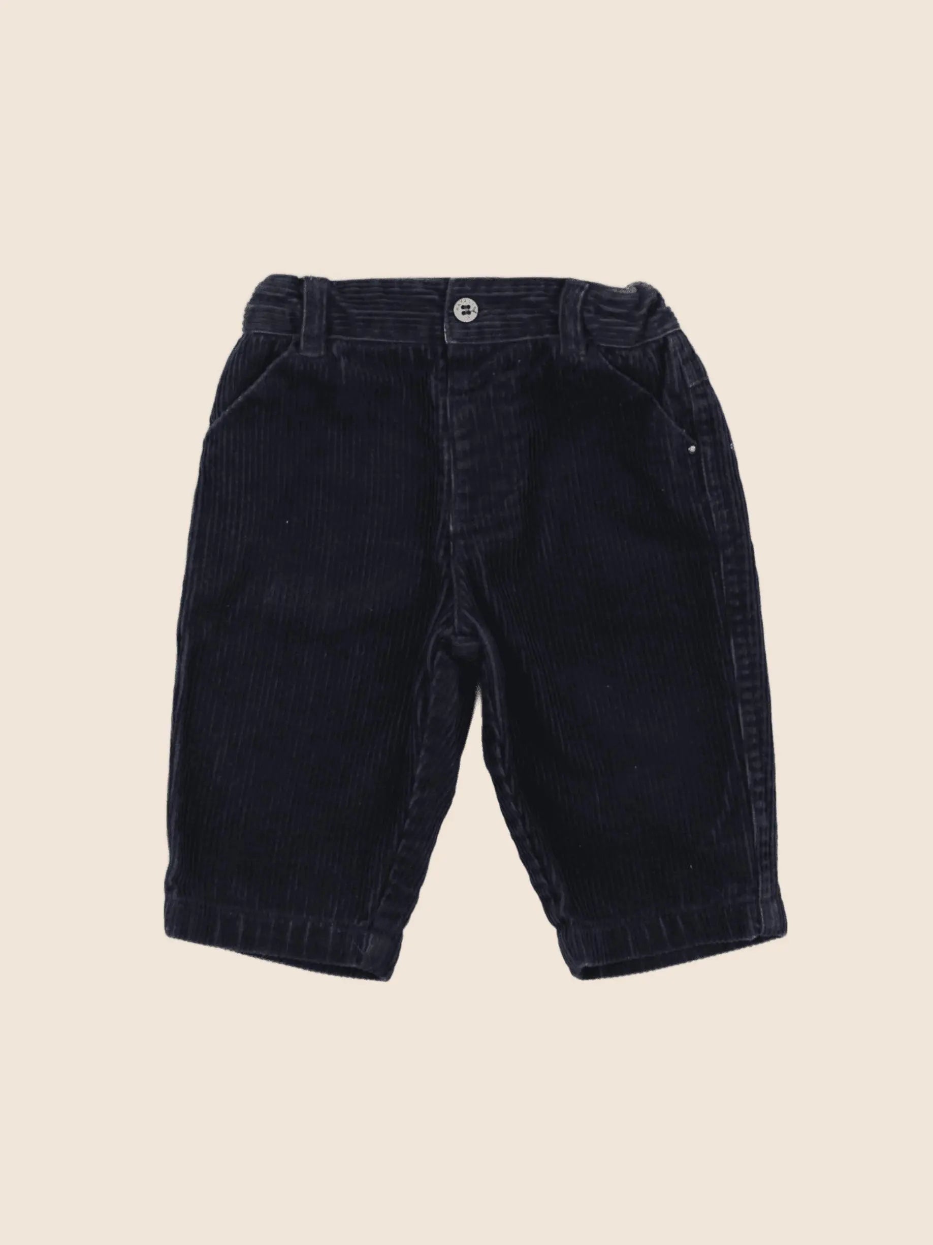 Natalys - pantalon bleu - 6 mois