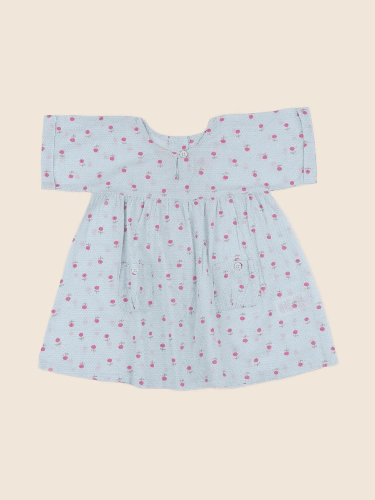 Petit Bateau - robe bleu - 6 mois