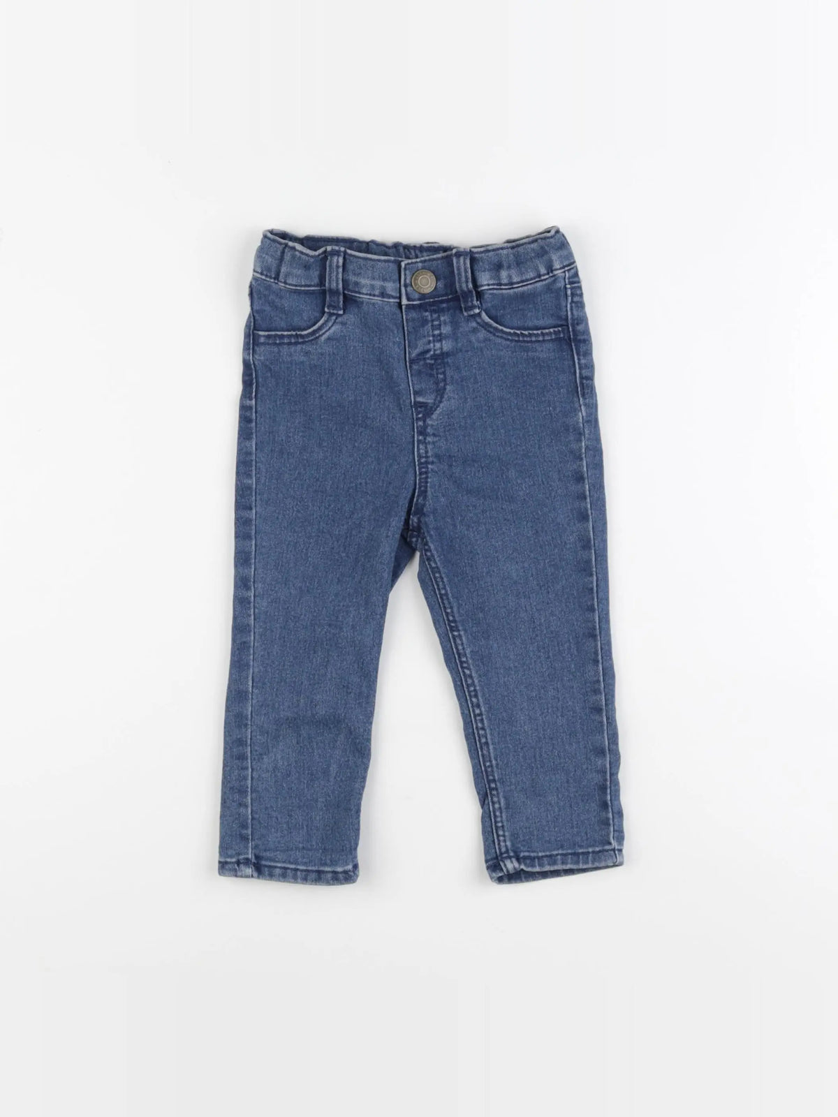 H&M - jegging bleu - 9/12 mois