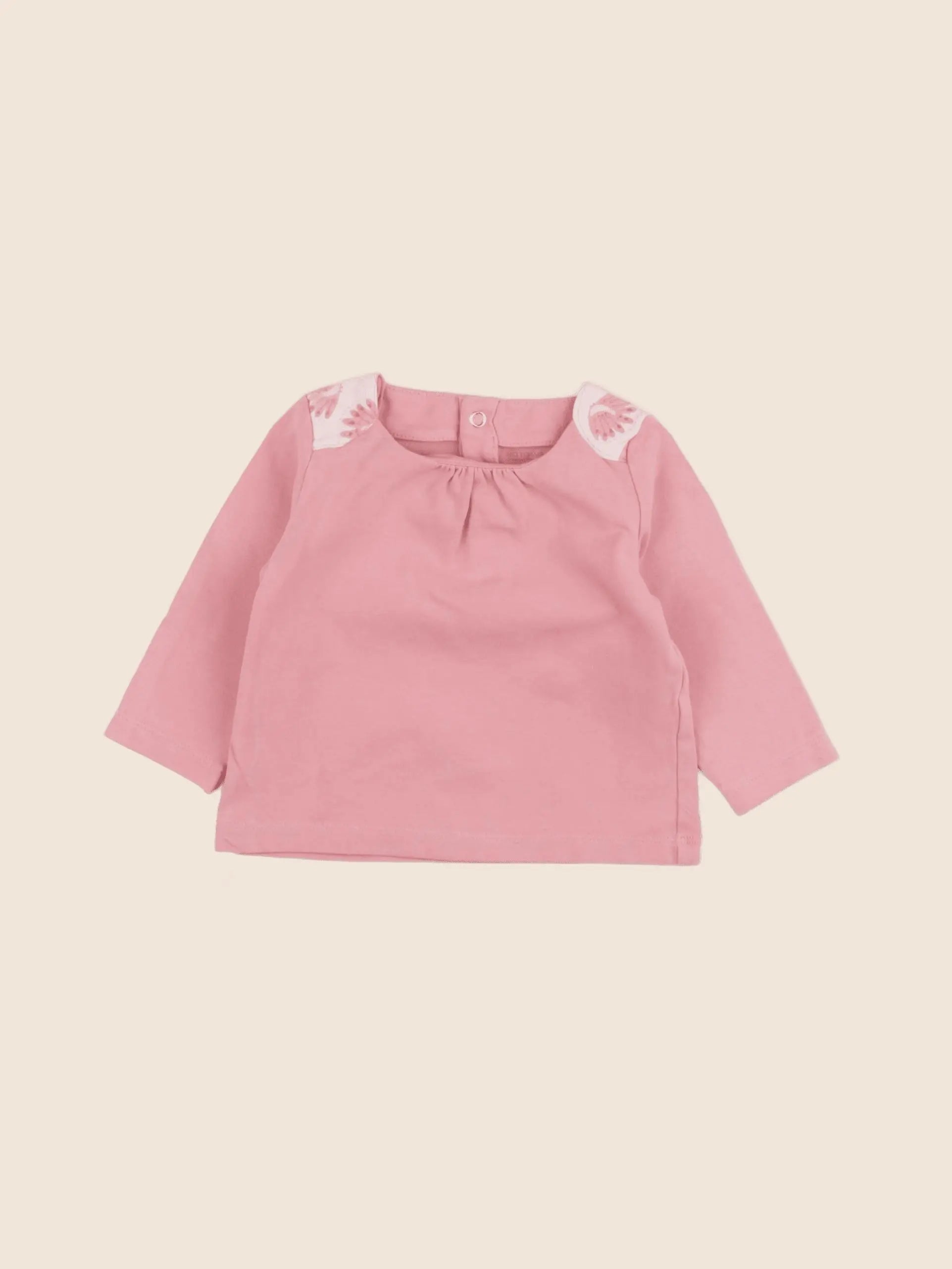 Natalys - tee-shirt rose - 6 mois