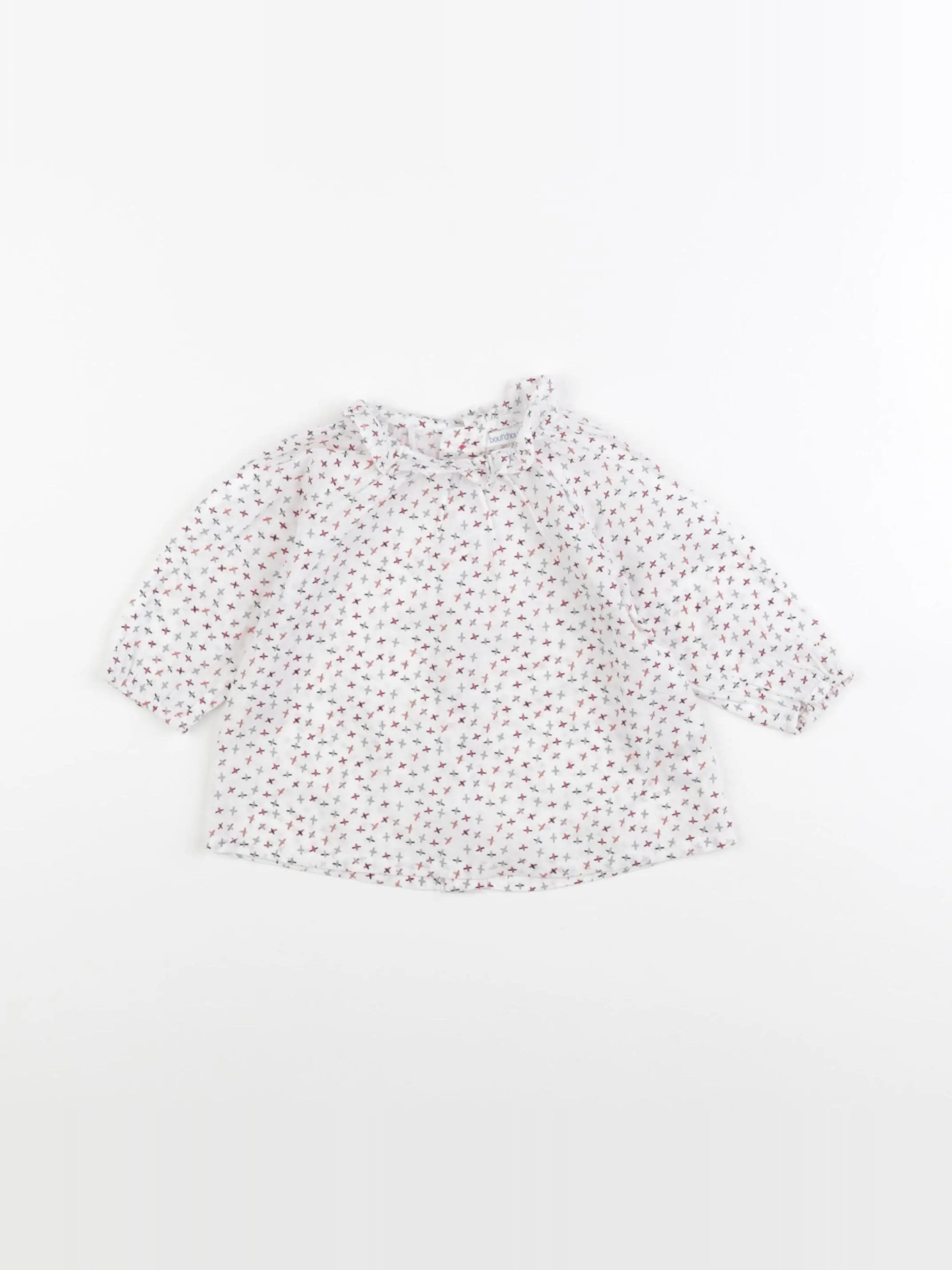 Boutchou - blouse multicolore - 6 mois