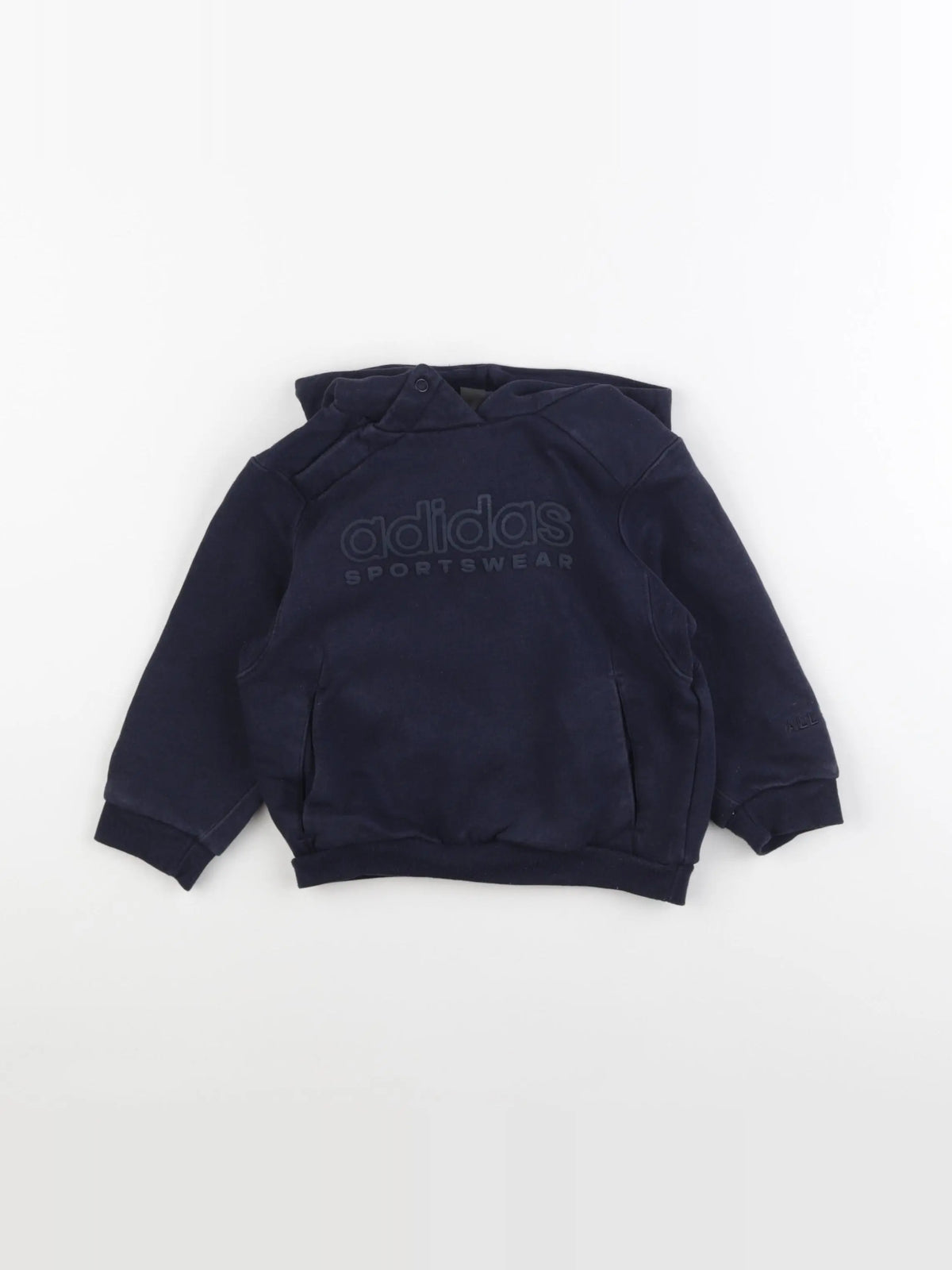 Adidas - sweat bleu - 9/12 mois