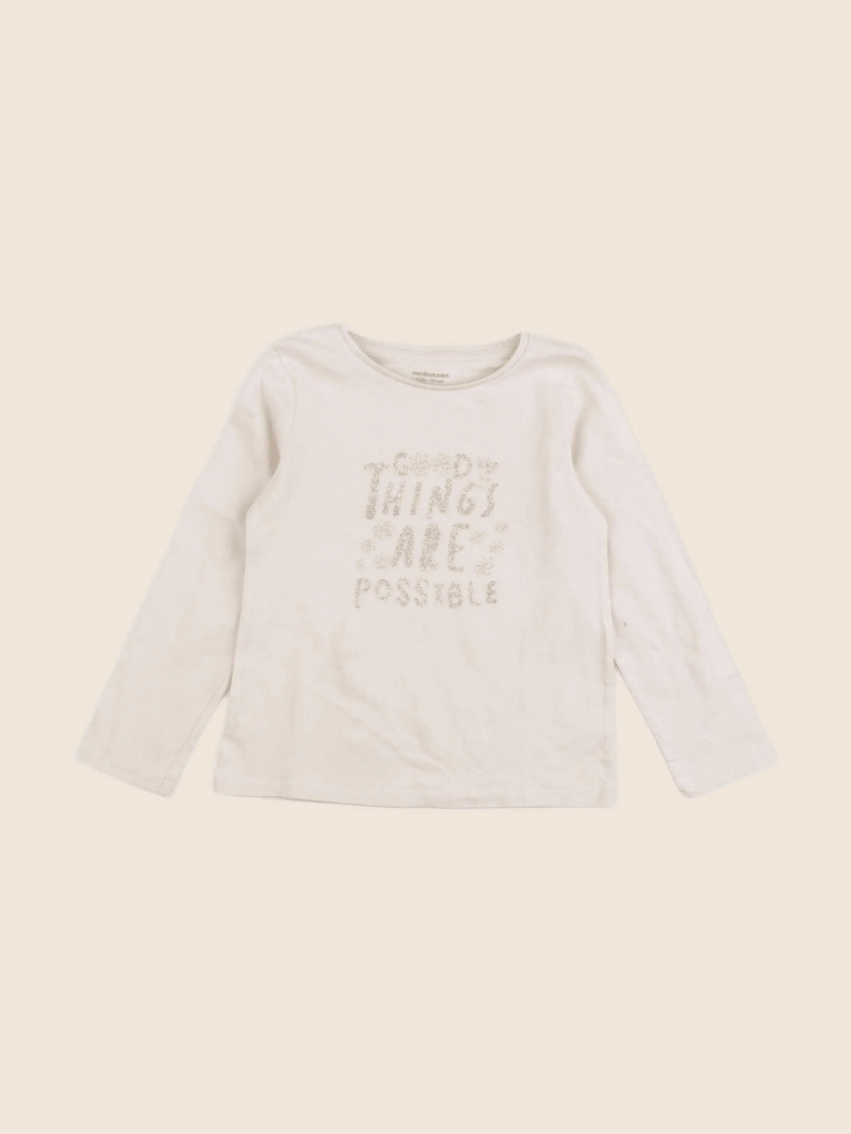 Vertbaudet - tee-shirt rose - 4 ans