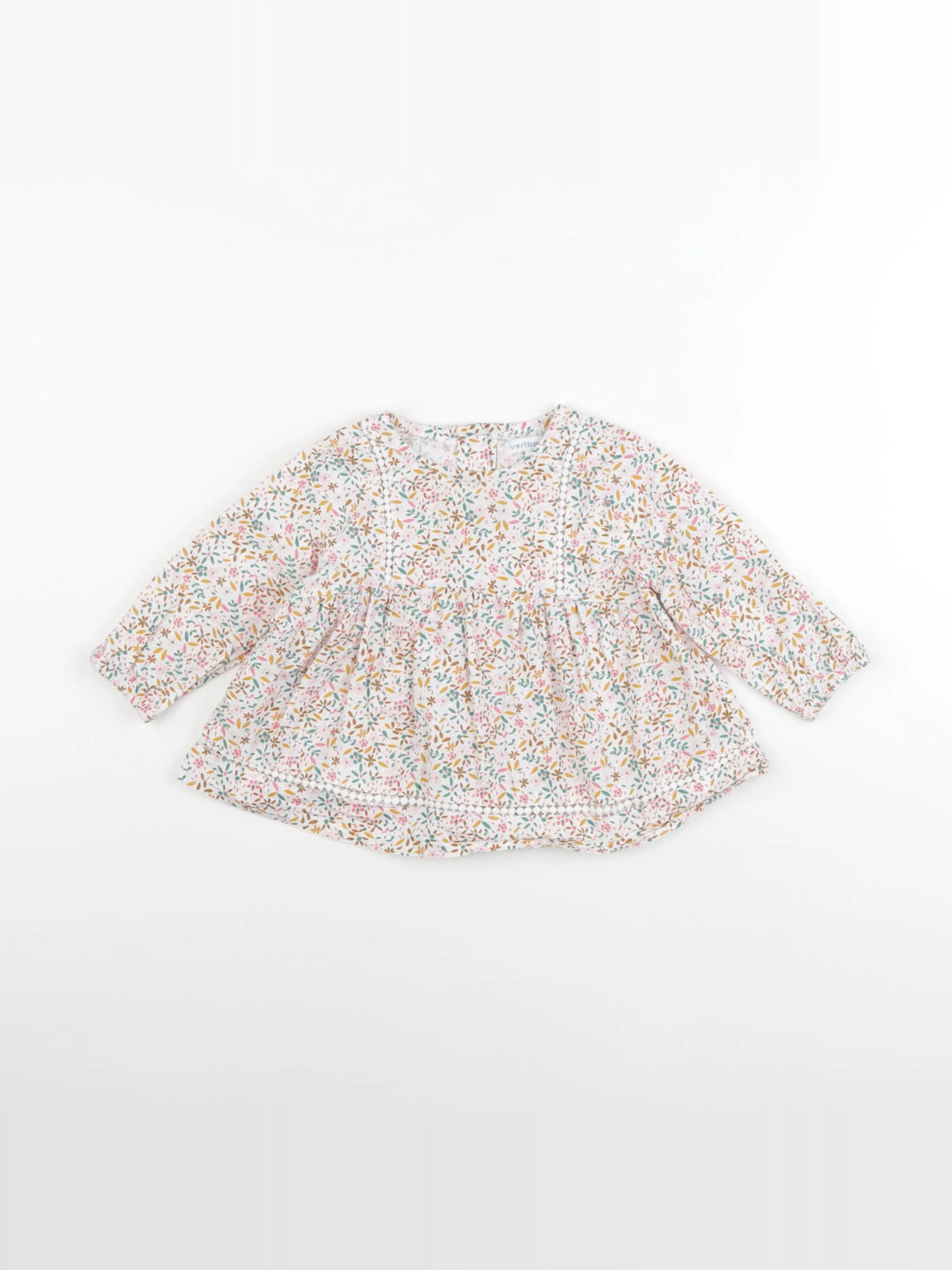Vertbaudet - blouse multicolore - 12 mois