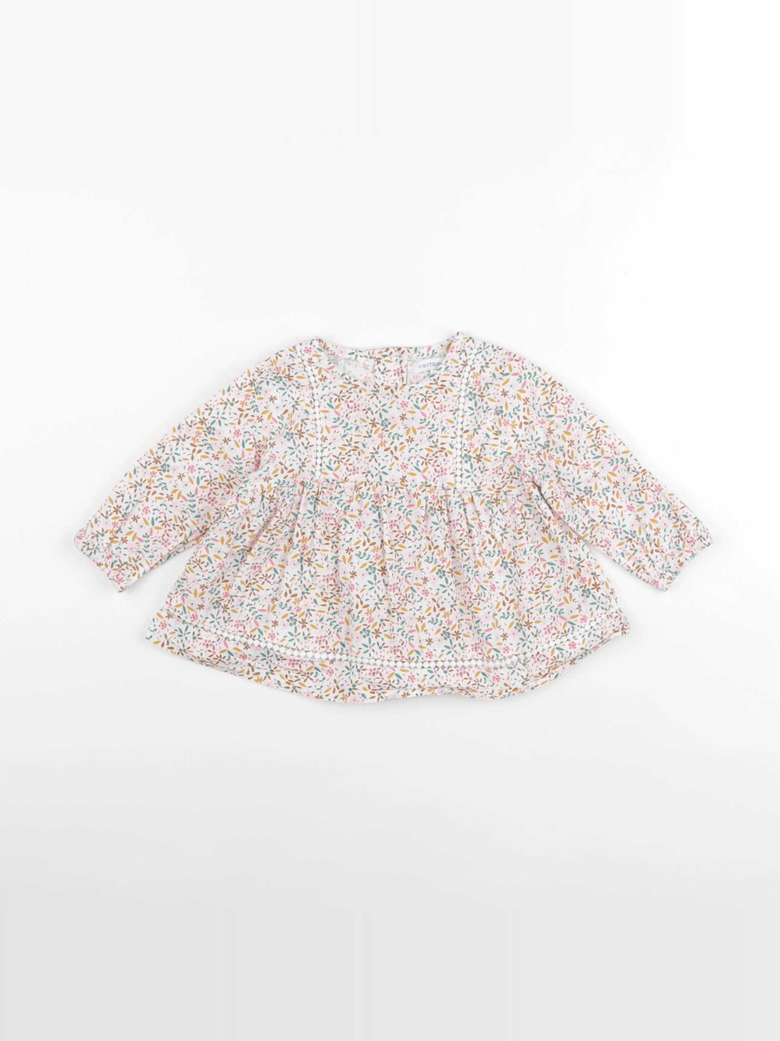Vertbaudet - blouse multicolore - 12 mois