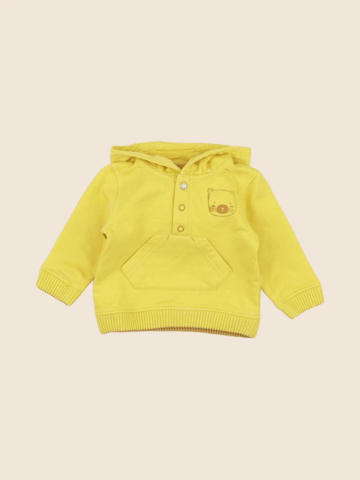 Vertbaudet - sweat jaune - 6 mois