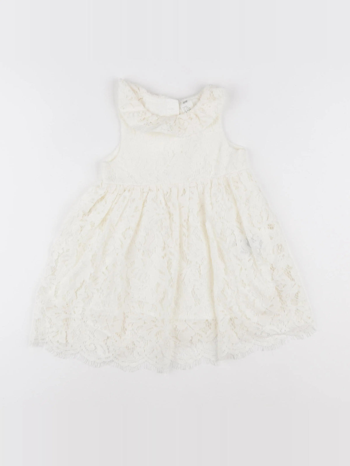 H&M - robe blanc - 12 mois