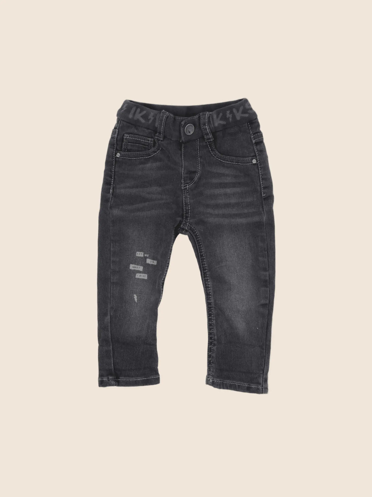 IKKS - jean gris - 18 mois