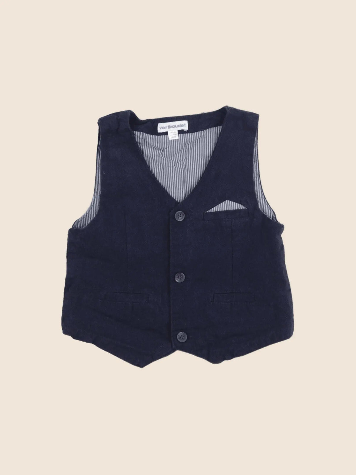 Vertbaudet - gilet bleu - 2 ans