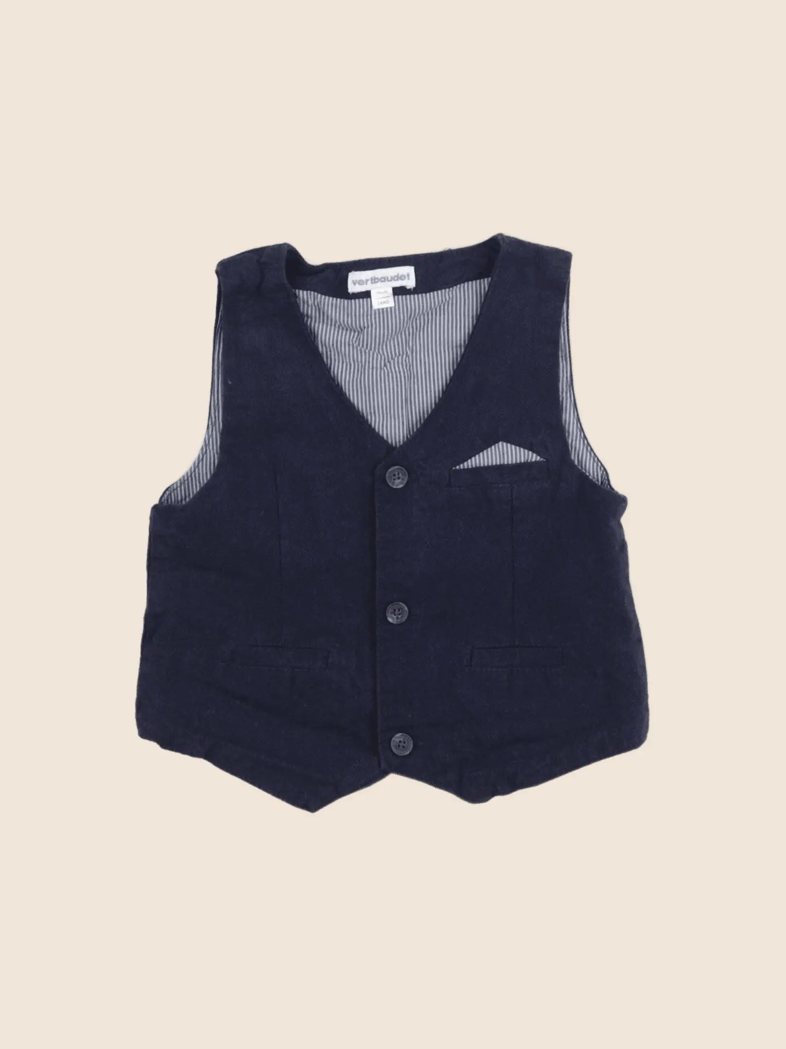 Vertbaudet - gilet bleu - 2 ans