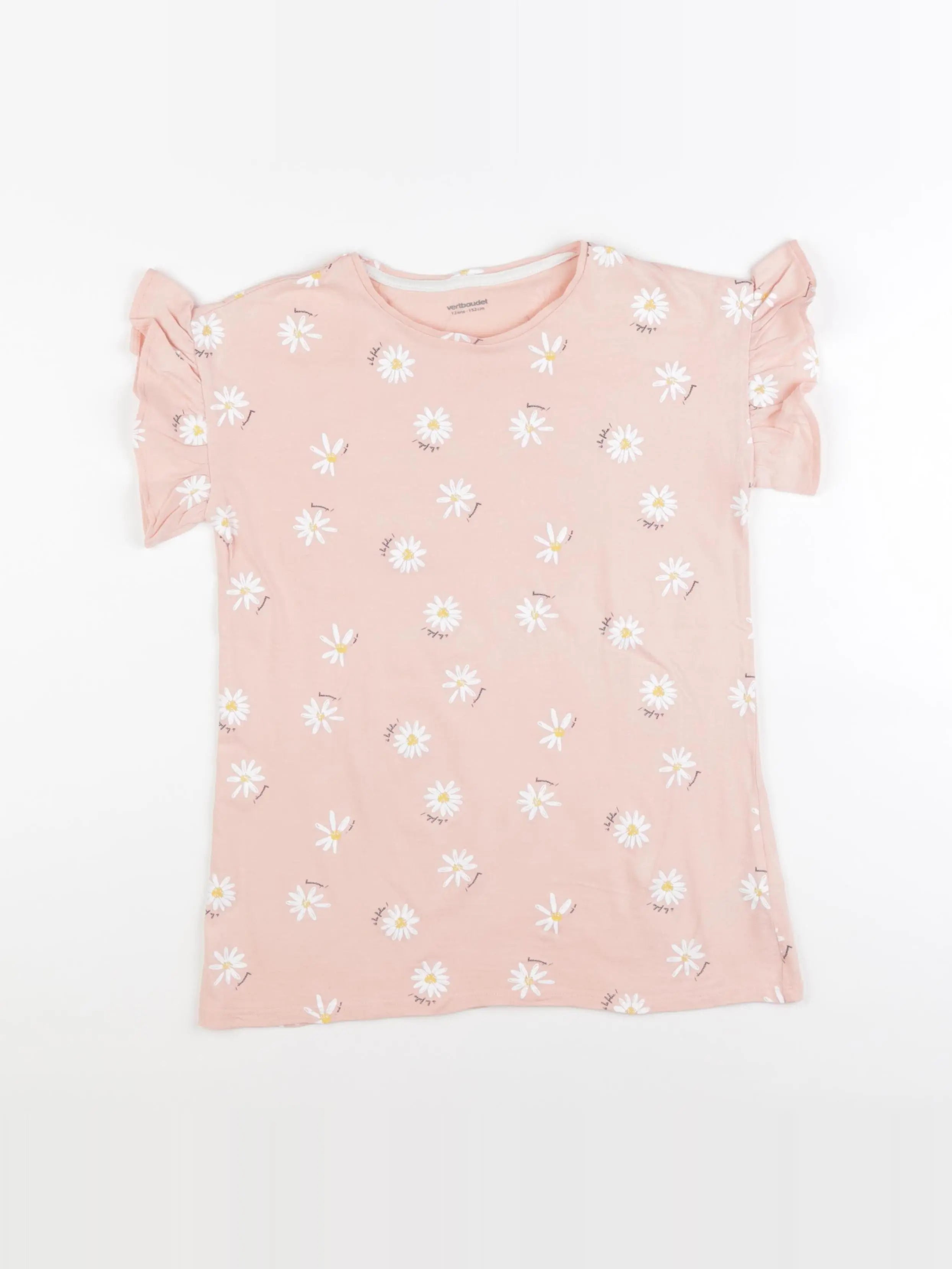Vertbaudet - tee-shirt rose - 12 ans