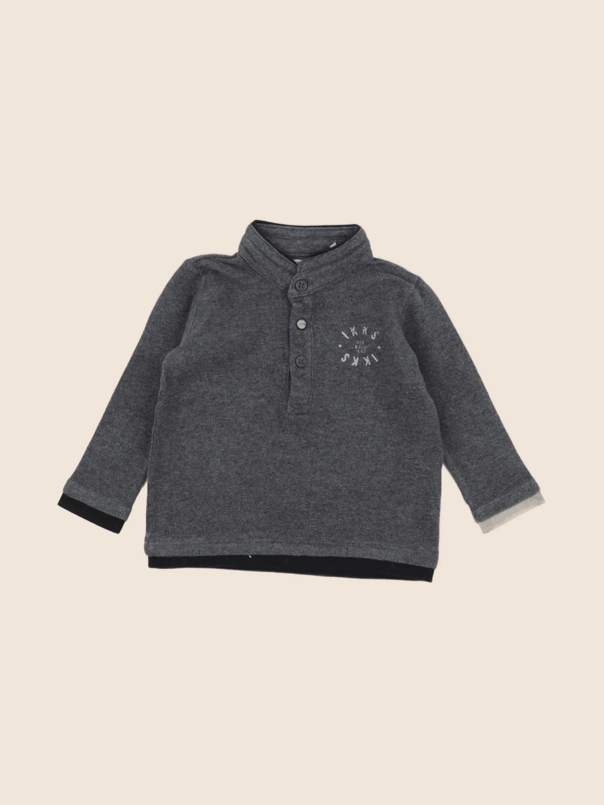 IKKS - polo gris - 6 mois