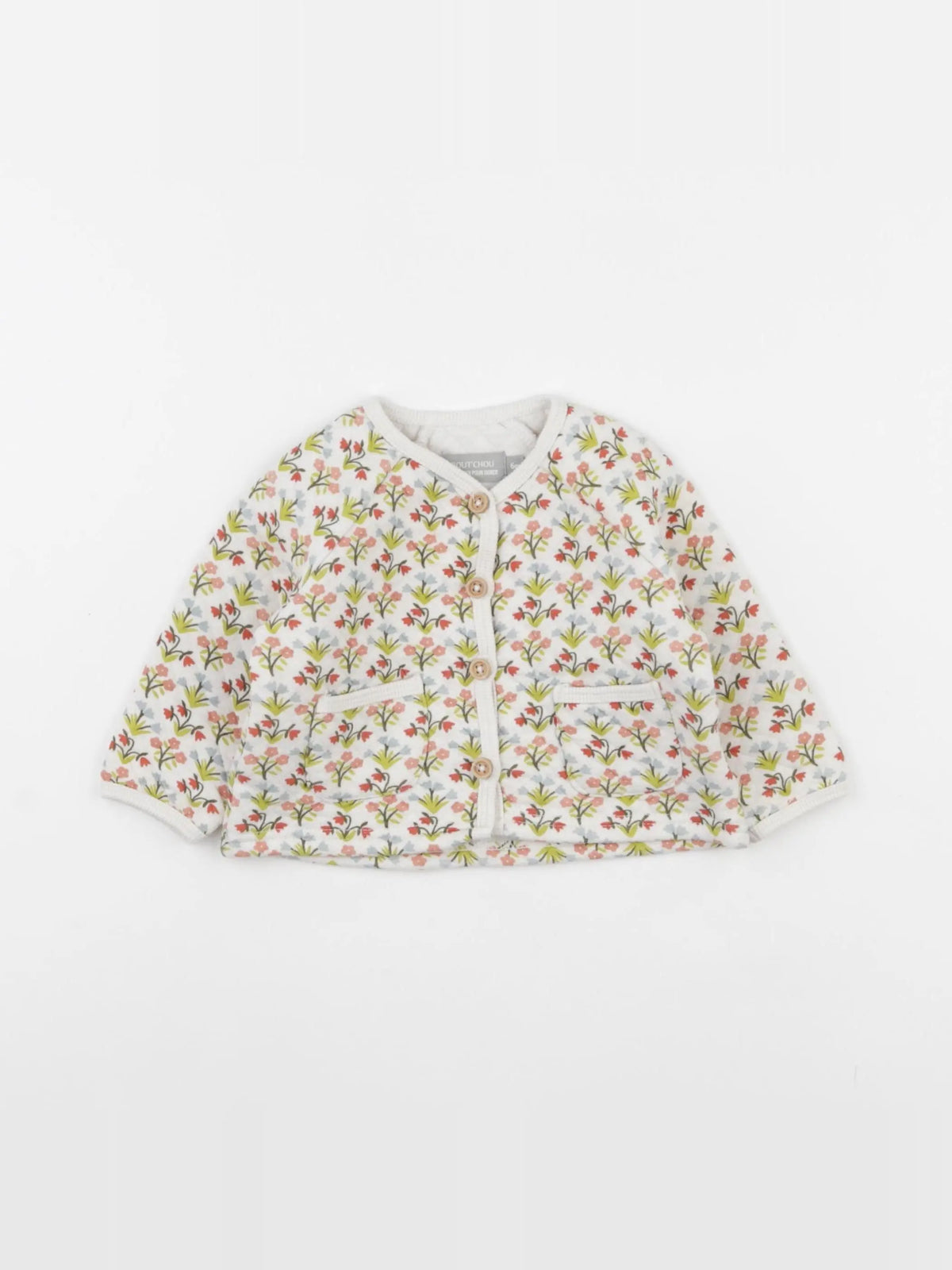 Boutchou - veste multicolore - 6 mois