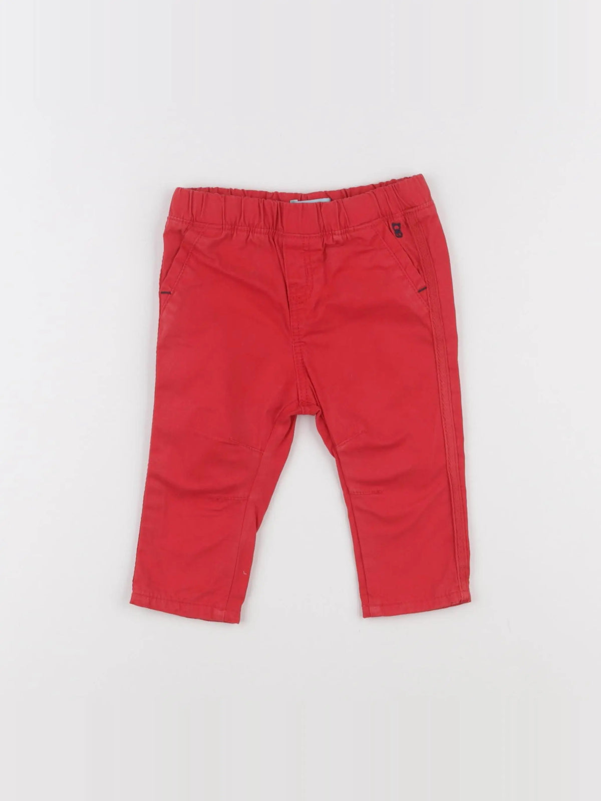 Obaïbi - pantalon rouge - 6 mois
