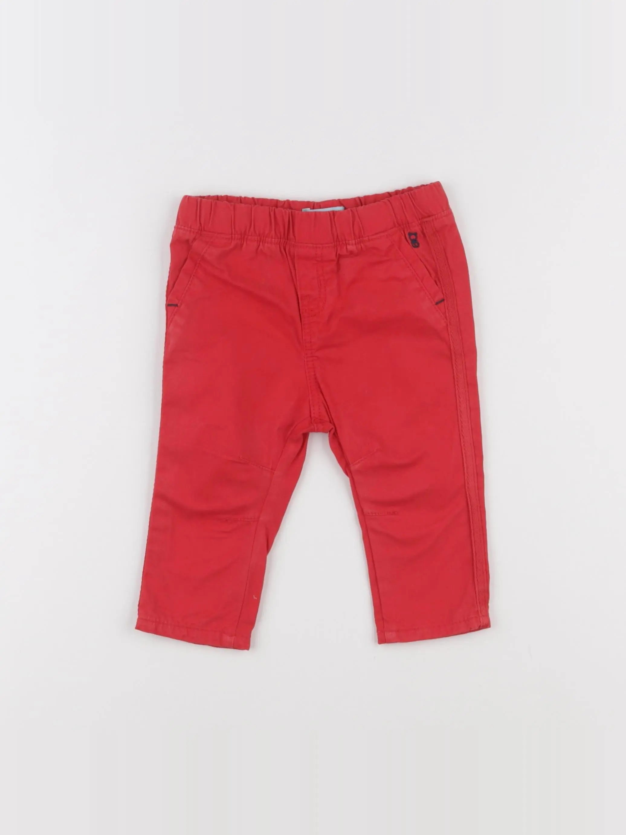 Obaïbi - pantalon rouge - 6 mois