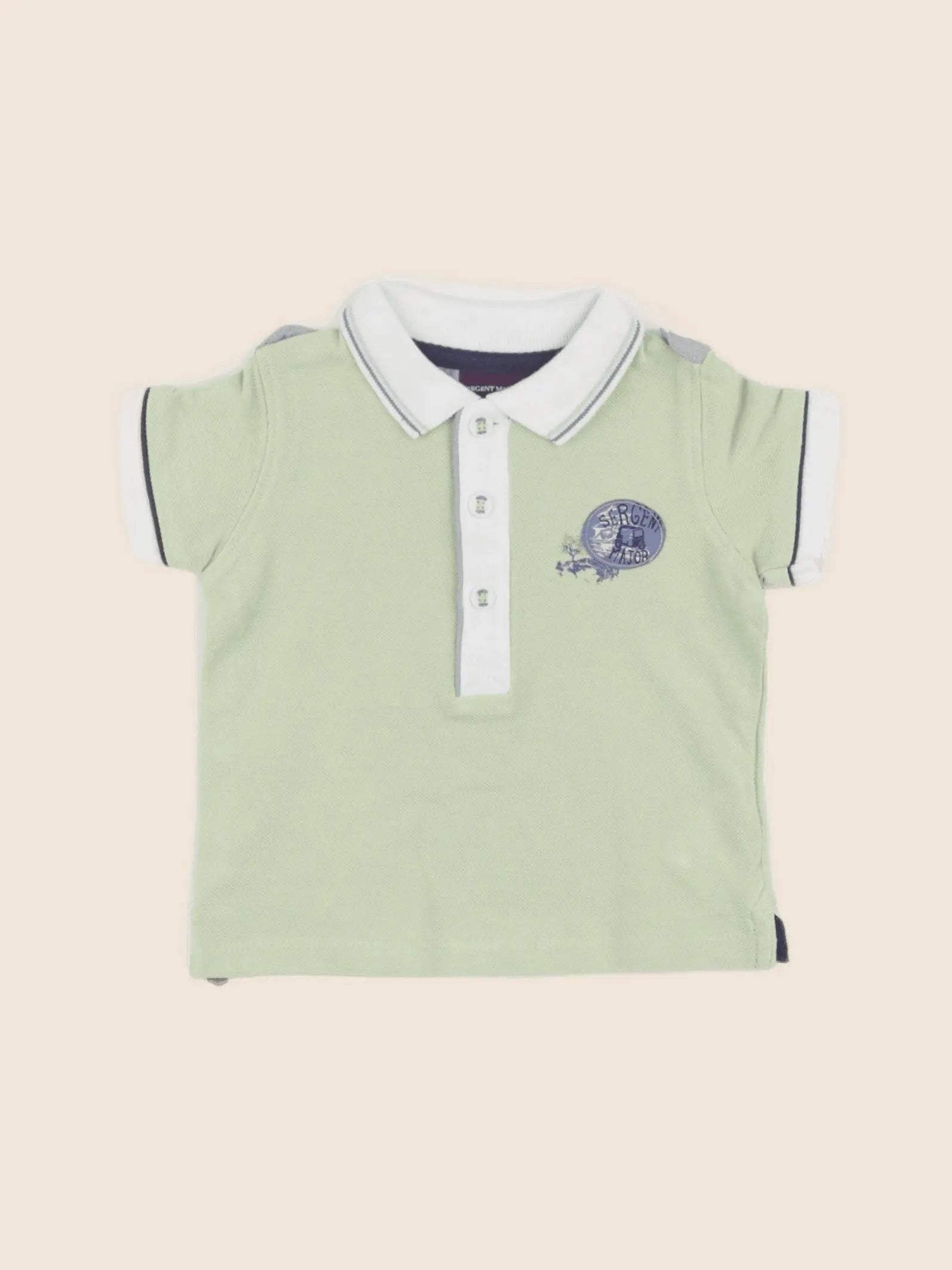 Sergent Major - polo vert - 3 mois