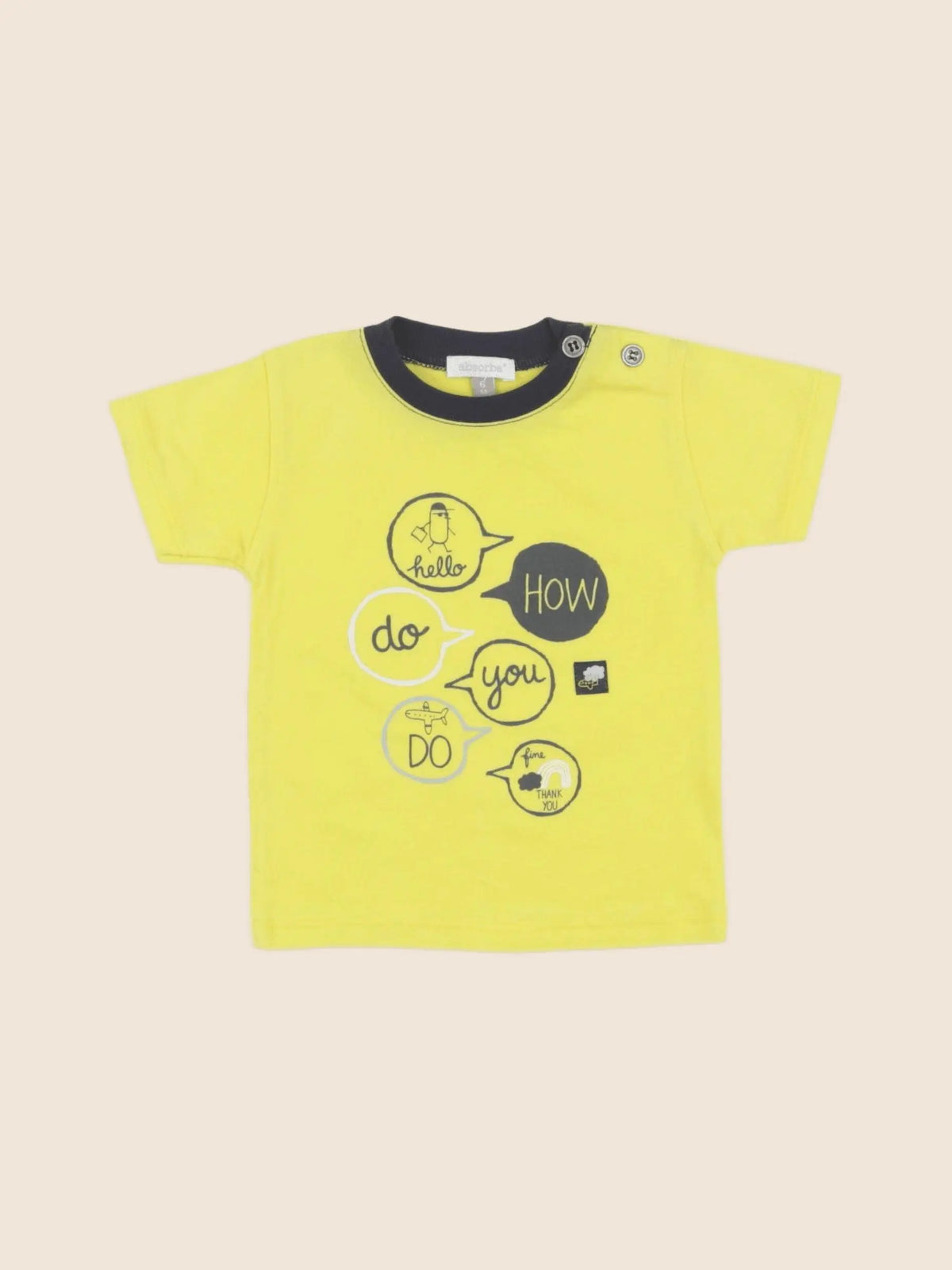 Absorba - tee-shirt jaune - 6 mois