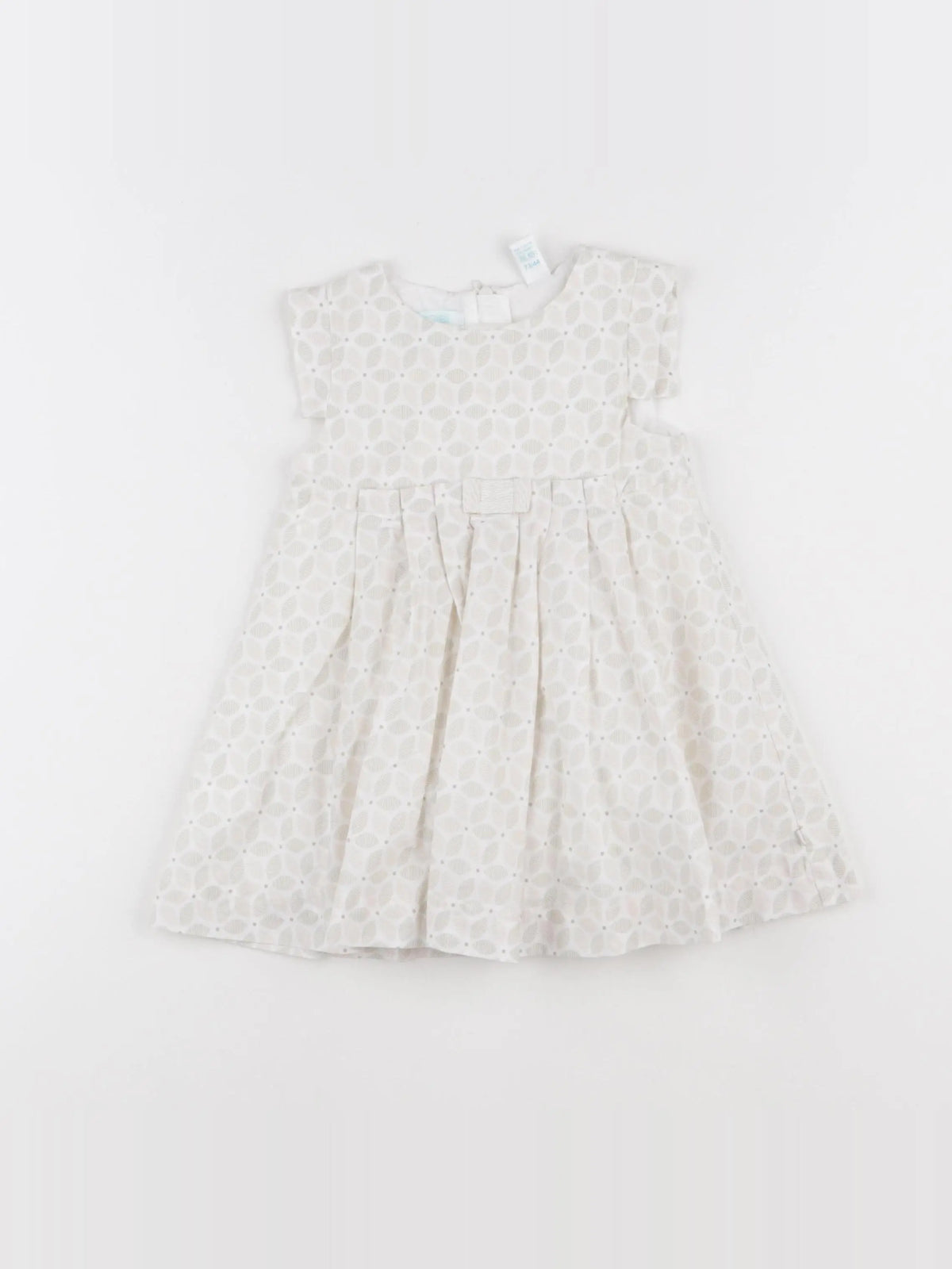 Obaïbi - robe blanc, beige - 12 mois