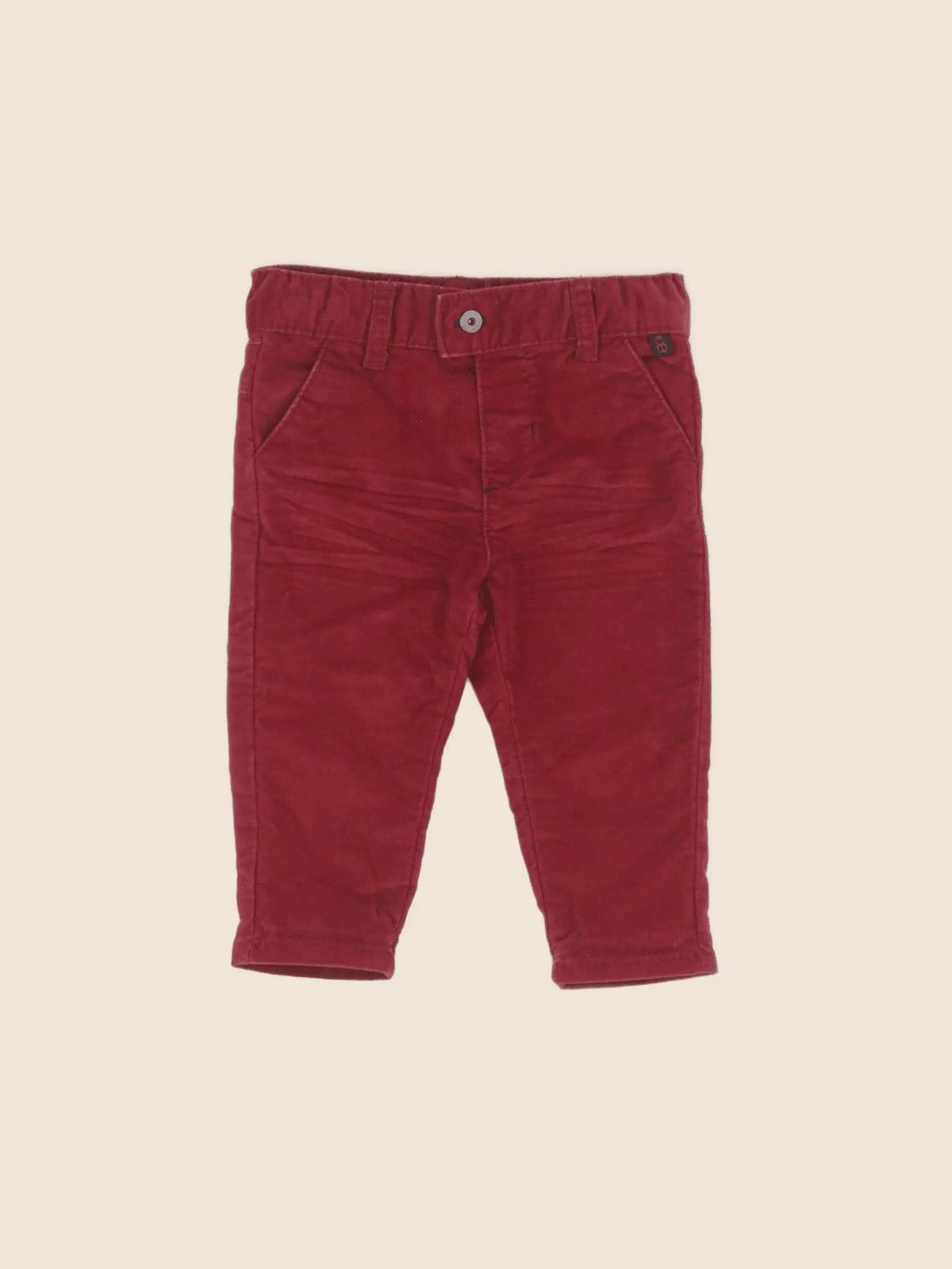 Obaïbi - pantalon rouge - 6 mois