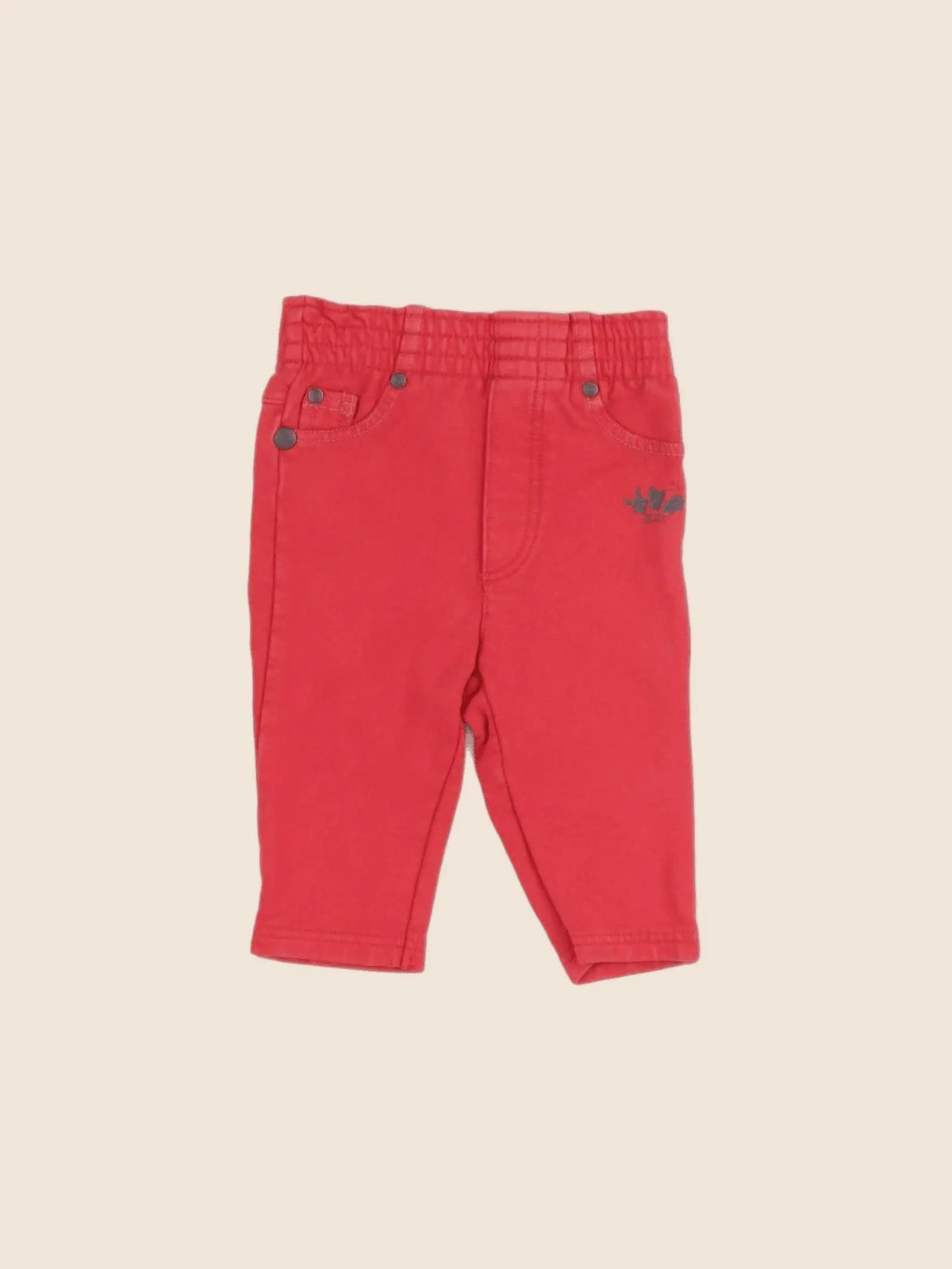 Catimini - pantalon rouge - 3 mois