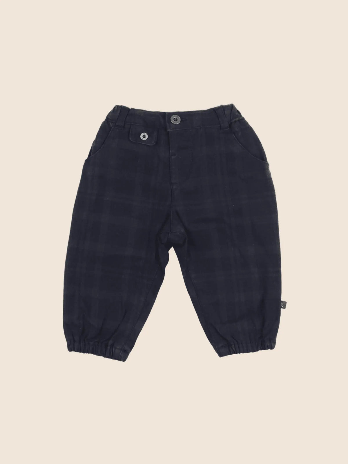 Sergent Major - pantalon doublé bleu, vert - 6 mois