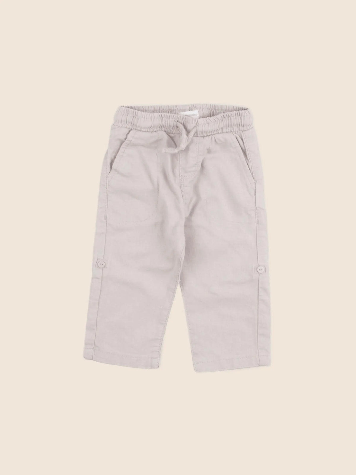 Vertbaudet - pantalon beige - 6 mois