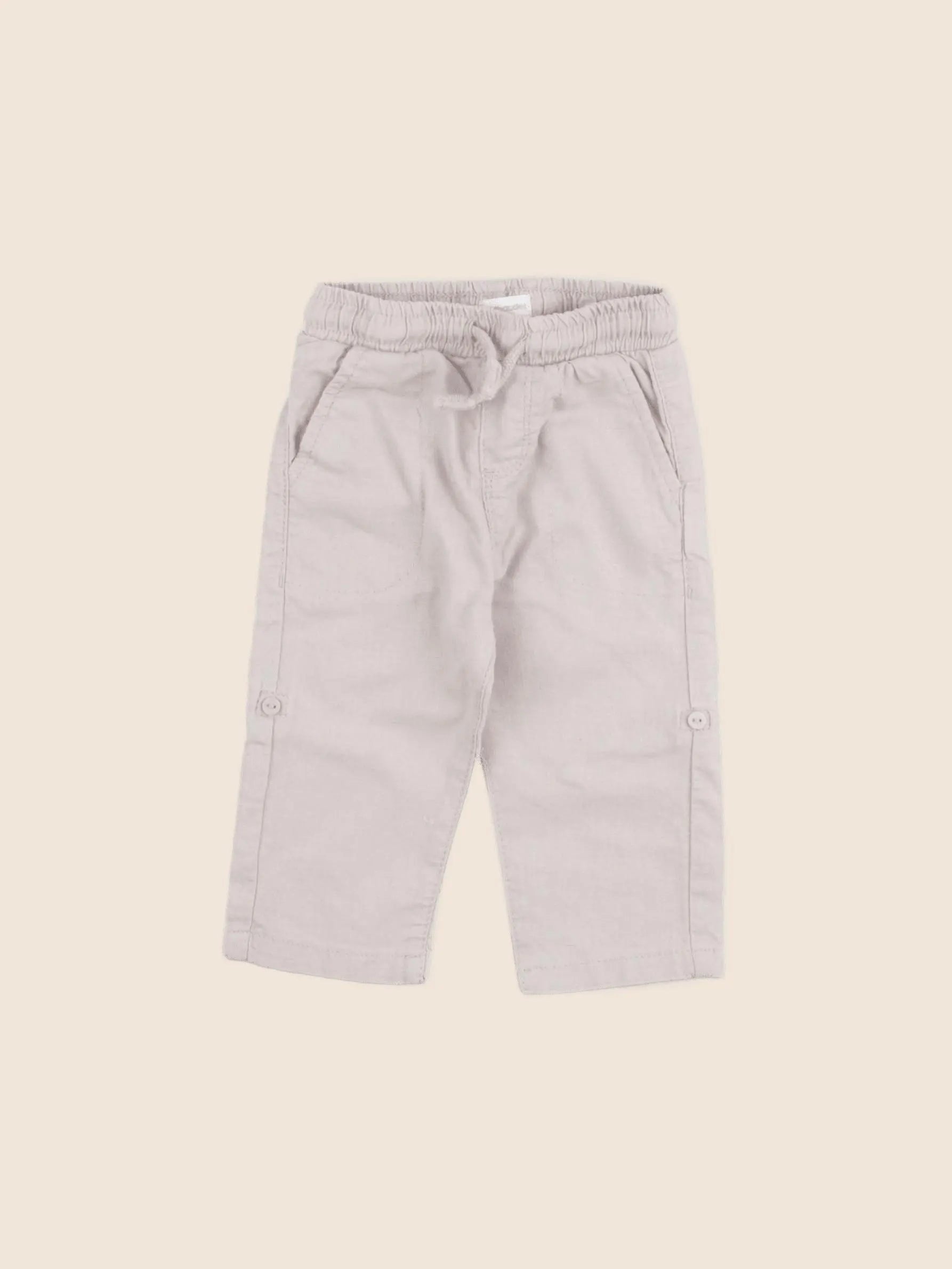 Vertbaudet - pantalon beige - 6 mois