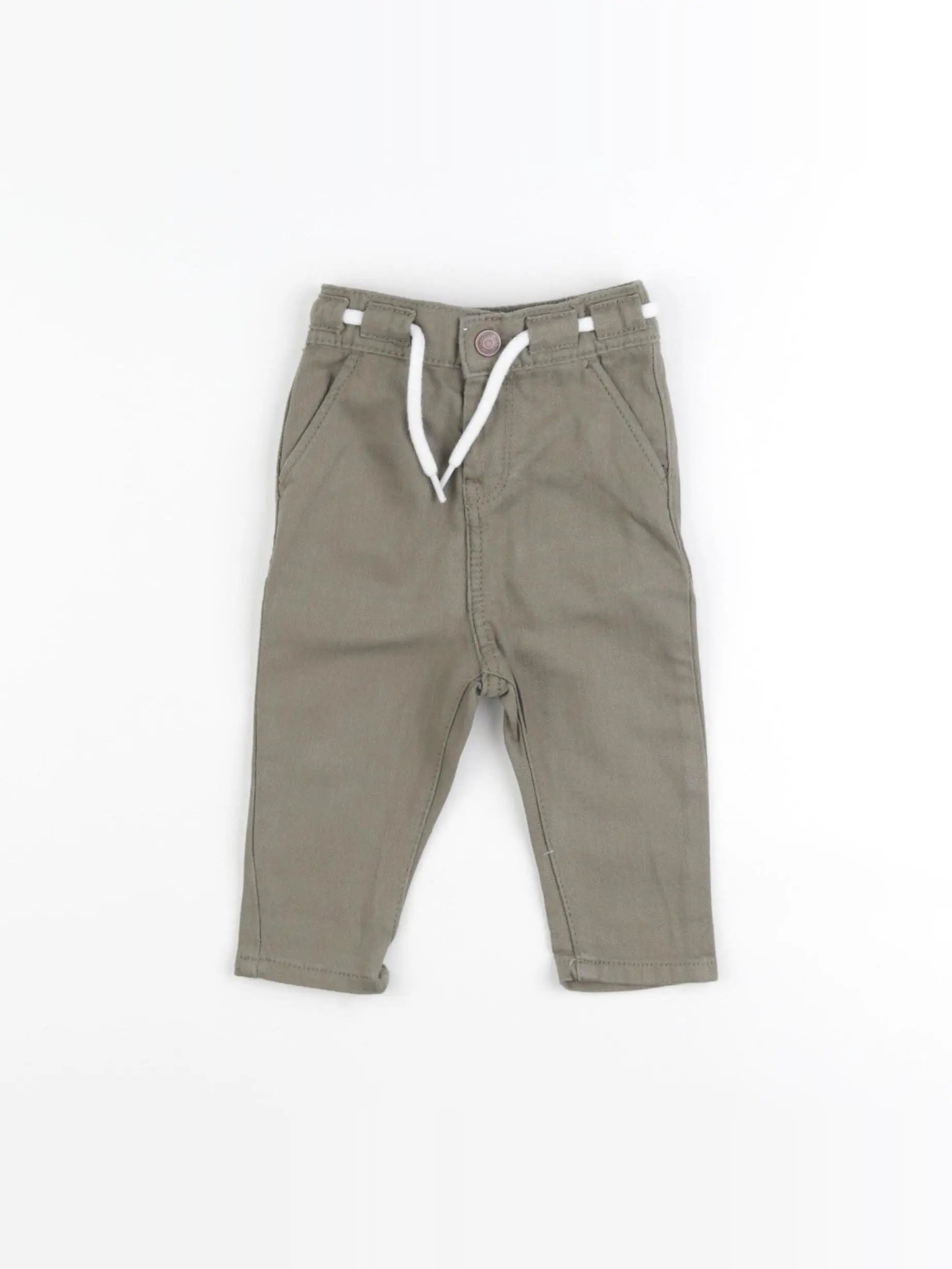 Vertbaudet - pantalon vert - 3 mois