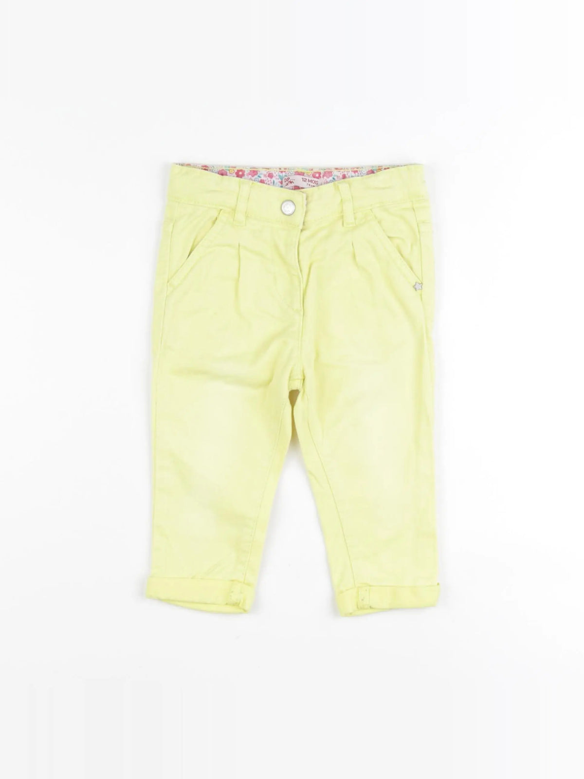 DPAM - pantalon jaune - 12 mois
