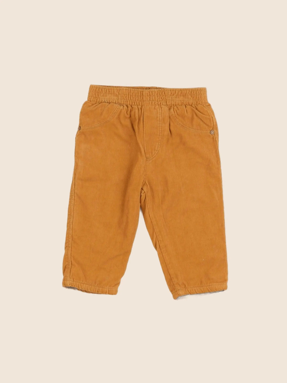 Catimini - pantalon doublé jaune - 6 mois