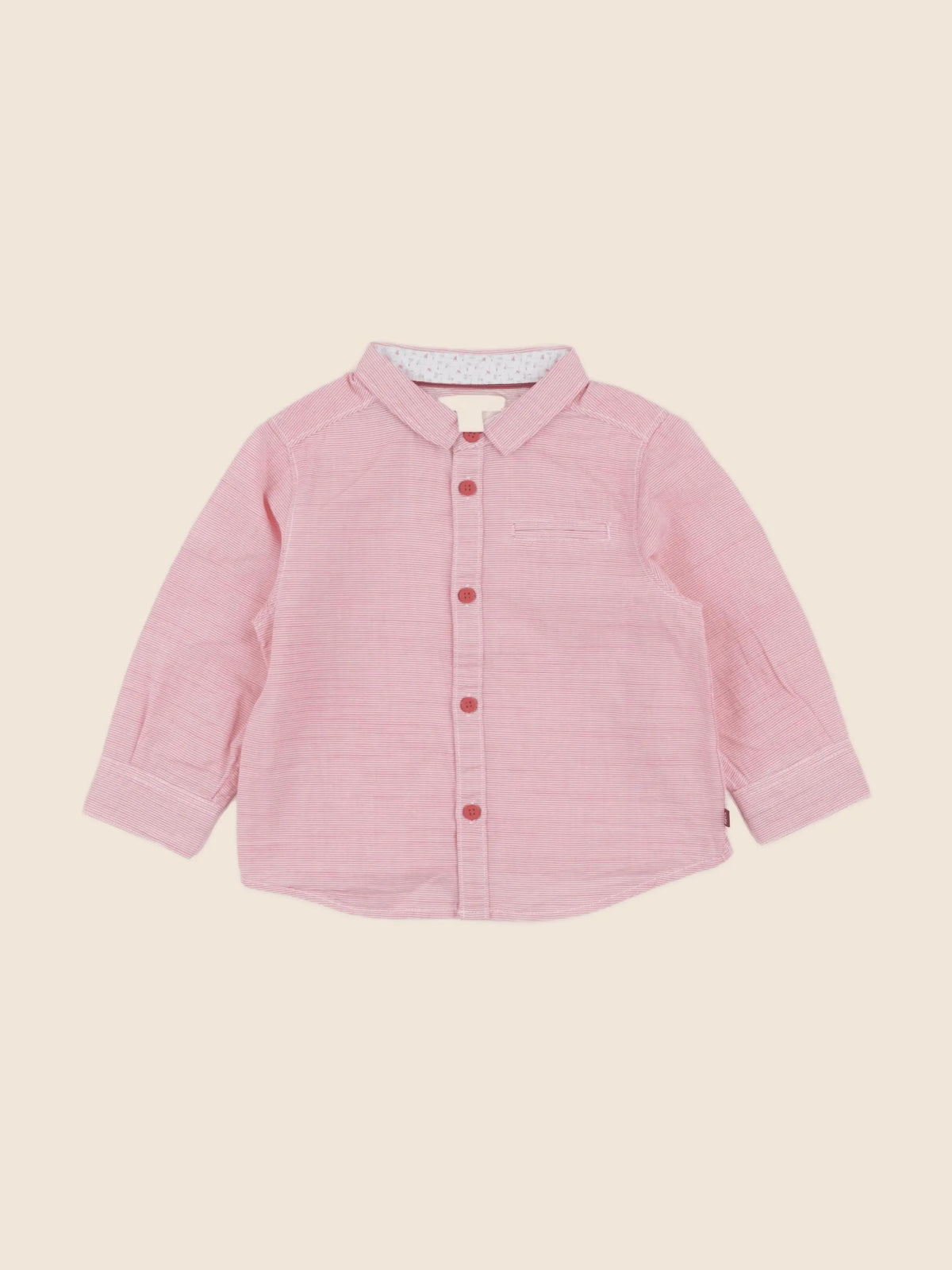 Obaïbi - chemise rouge - 18 mois