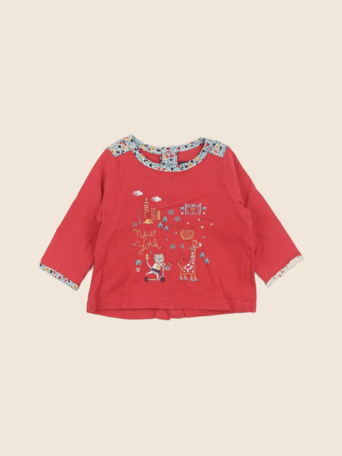 Sergent Major - tee-shirt rouge - 3 mois