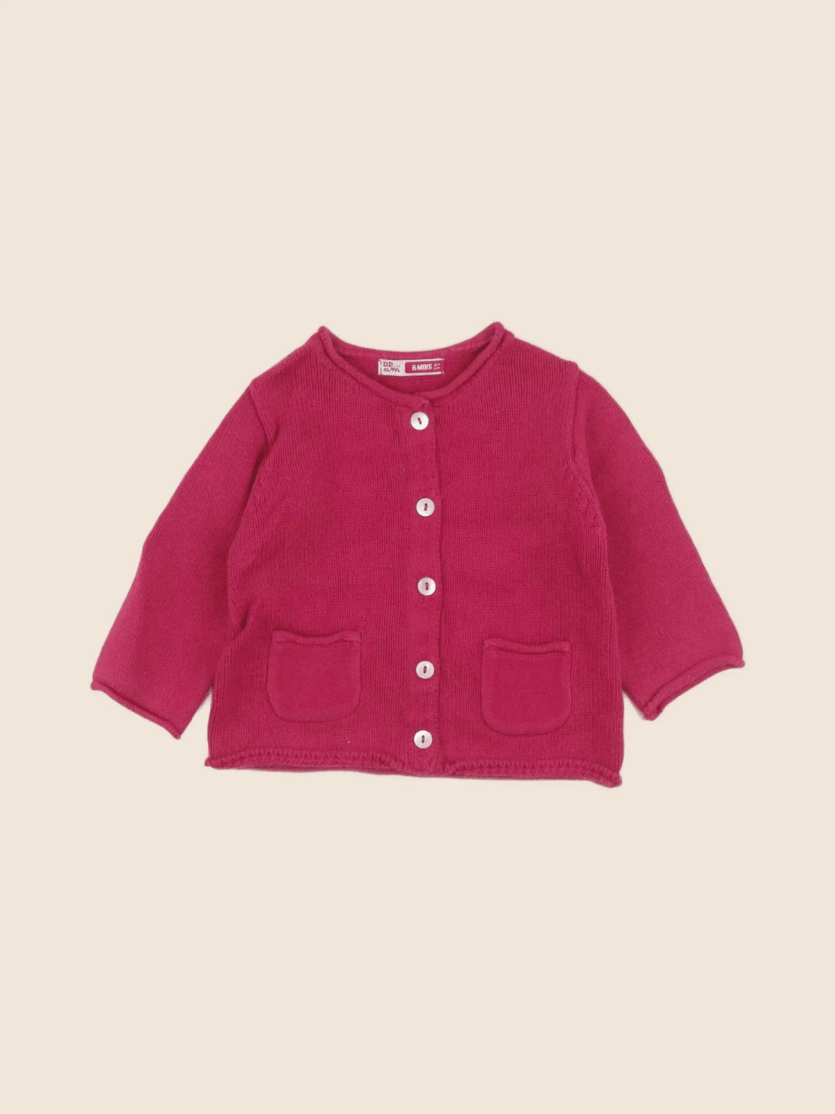 DPAM - gilet rose - 6 mois