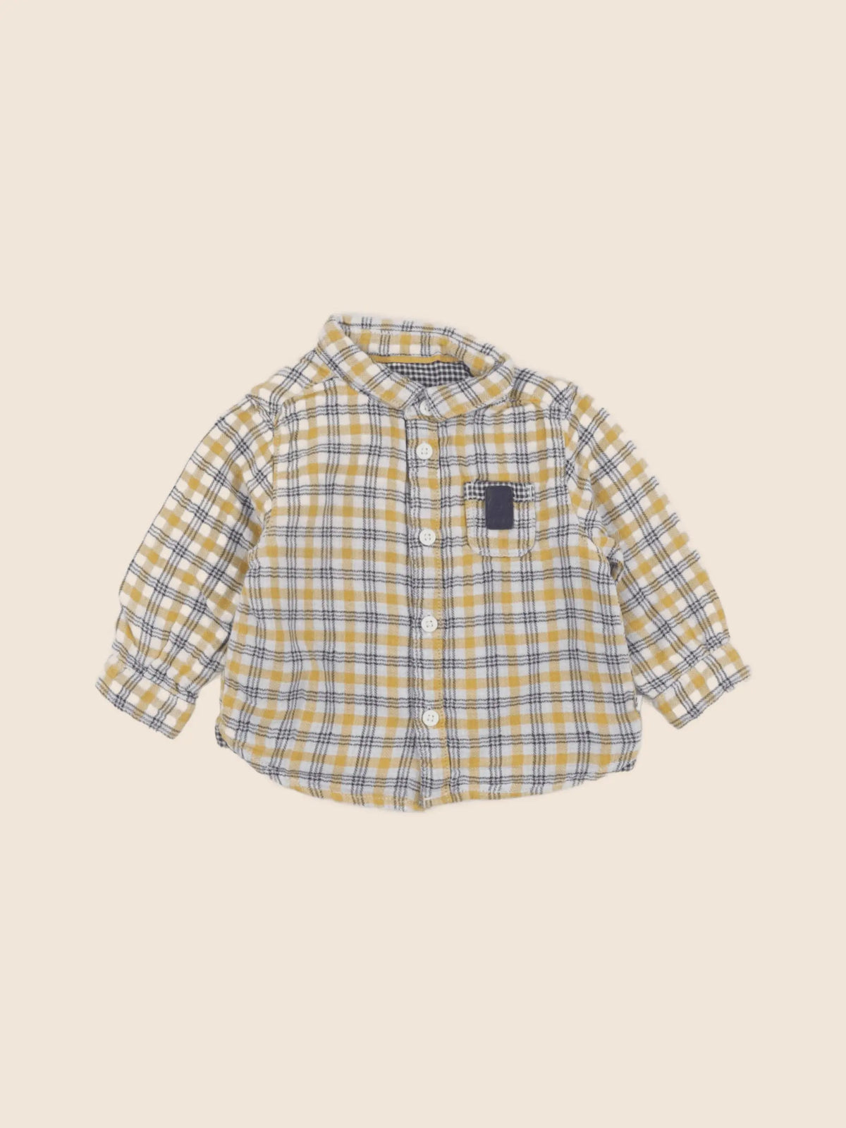 Obaïbi - chemise jaune - 6 mois