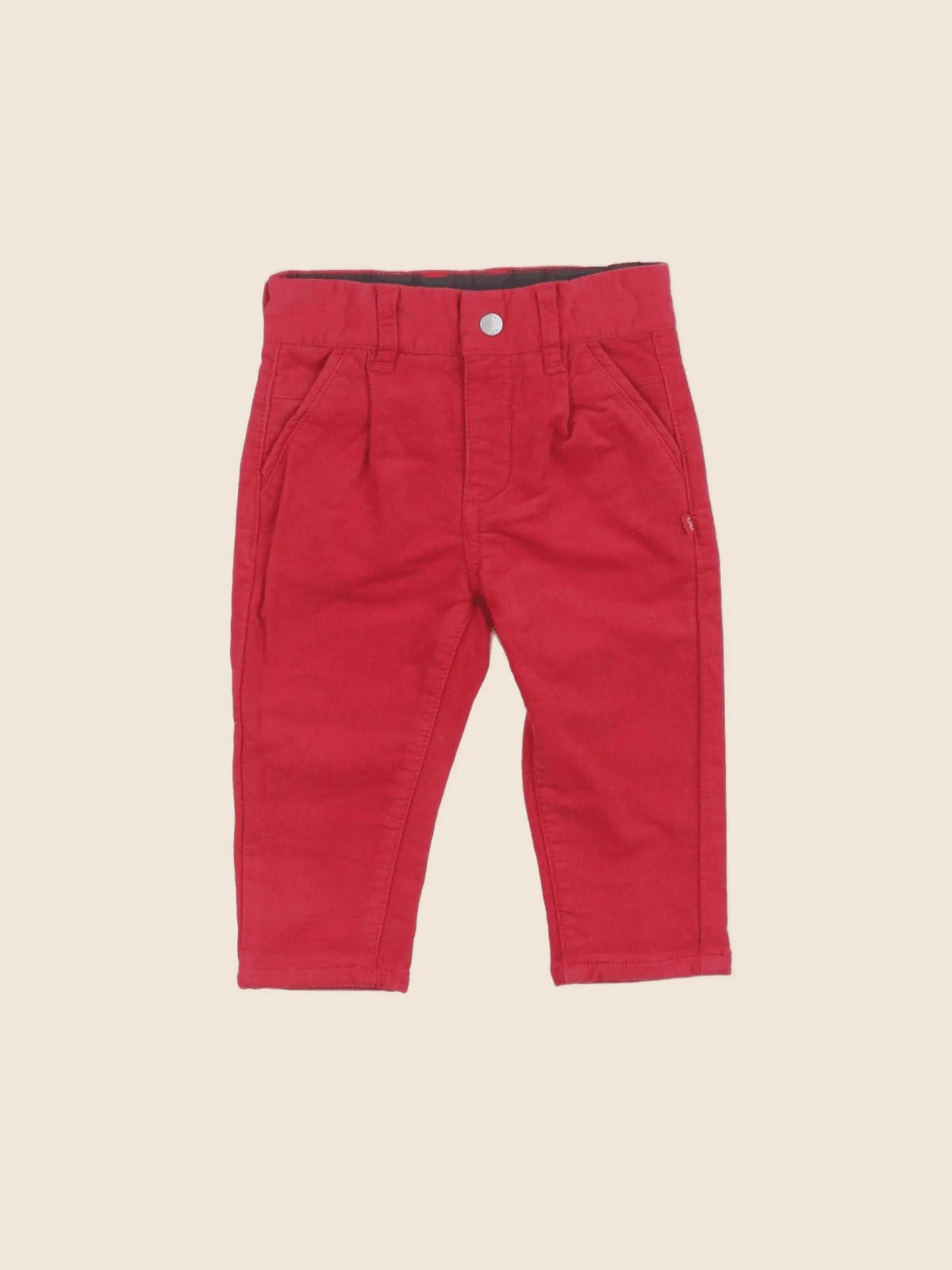 Obaïbi - pantalon rouge - 6 mois