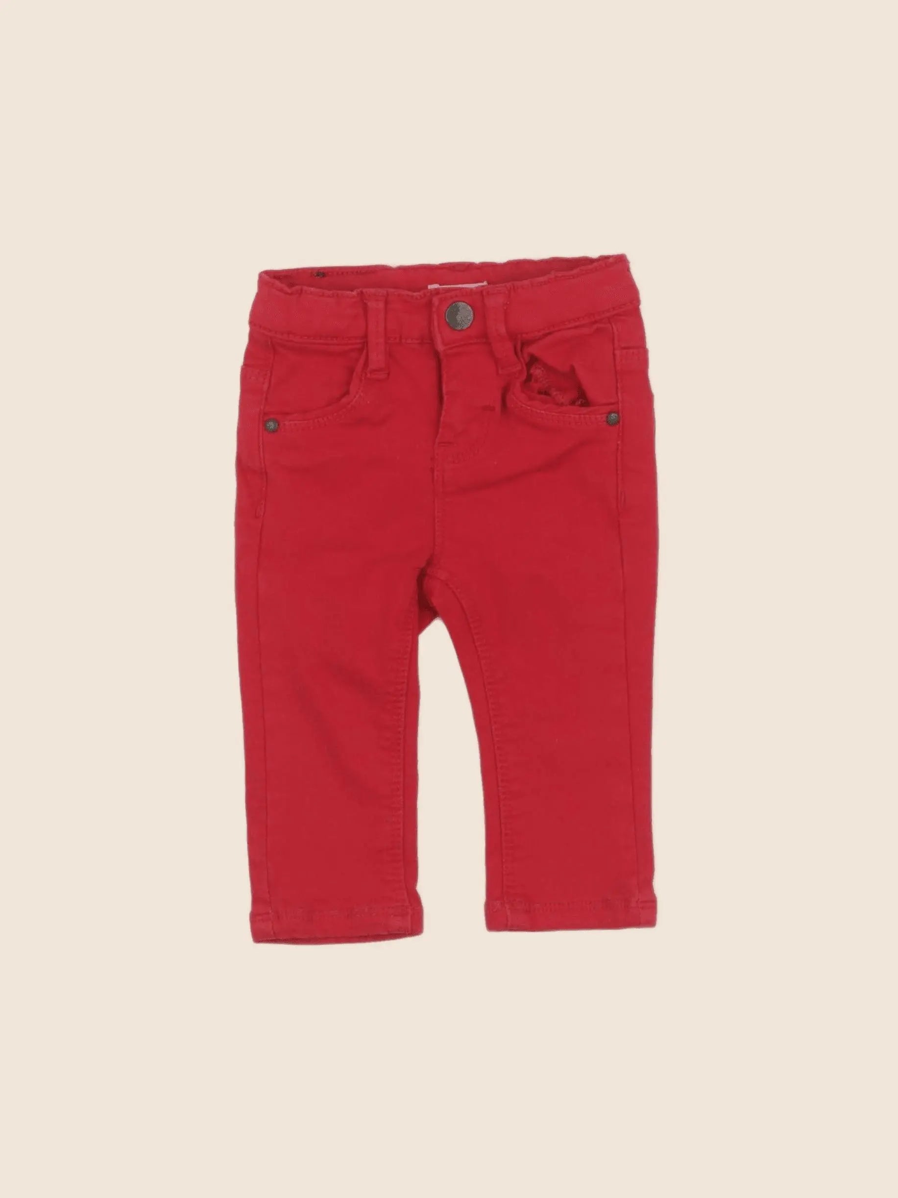 Absorba - jean rouge - 6 mois