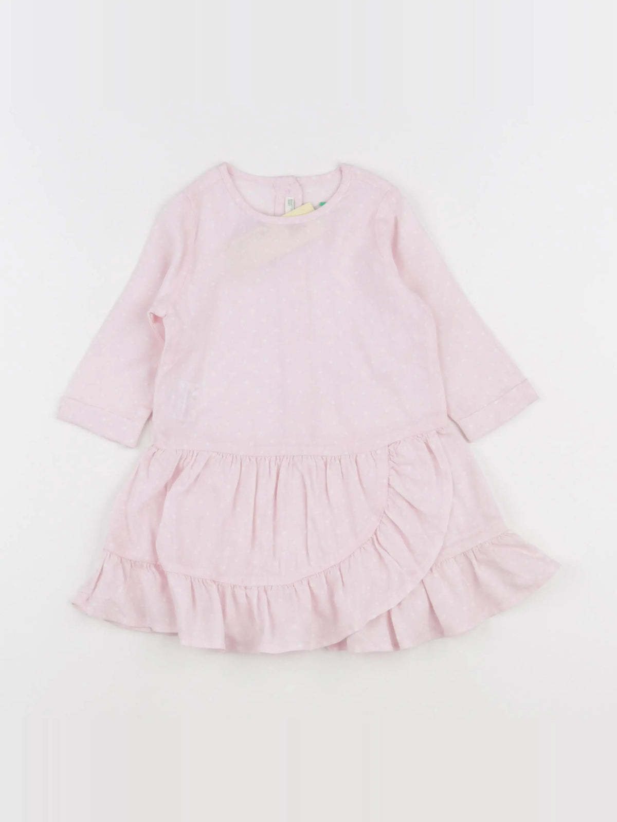 Benetton - robe rose - 6/9 mois